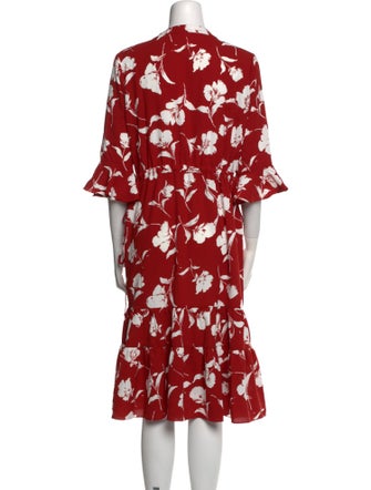 Petite Studio NYC Floral Print Midi Length Dress