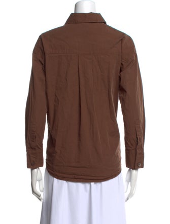 Petite Studio NYC Three-Quarter Sleeve Button-Up Top