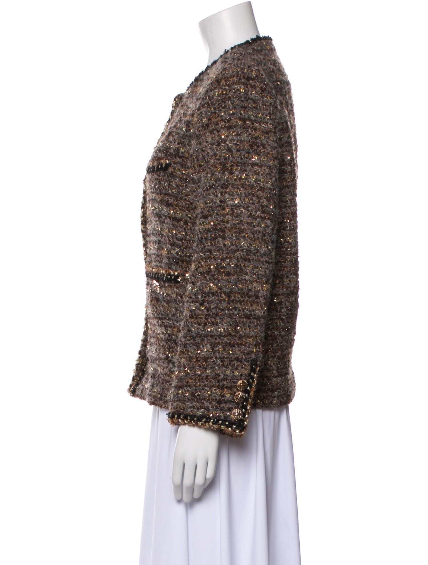 Petite Studio NYC Tweed Pattern Evening Jacket