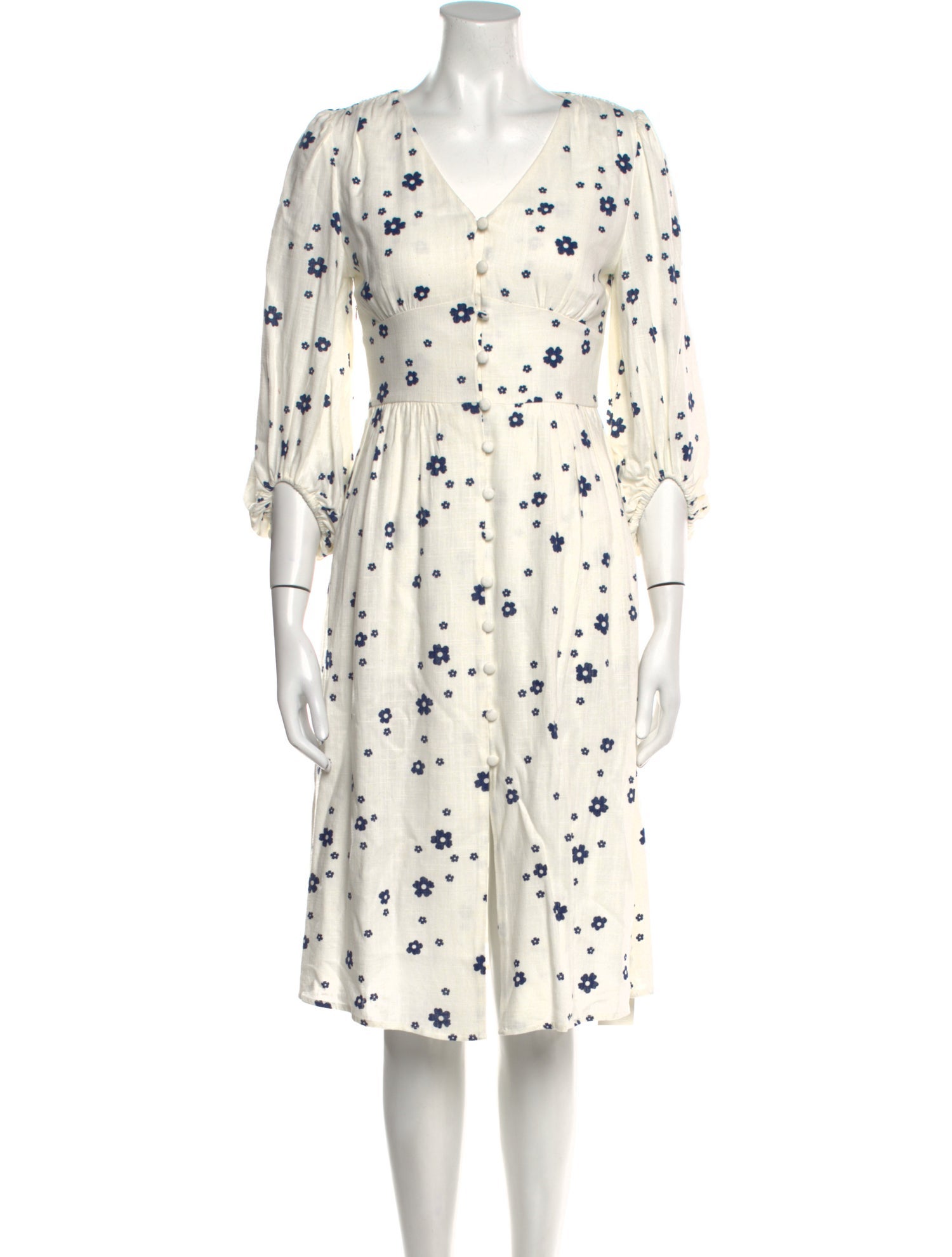 Petite Studio NYC Linen Knee-Length Dress