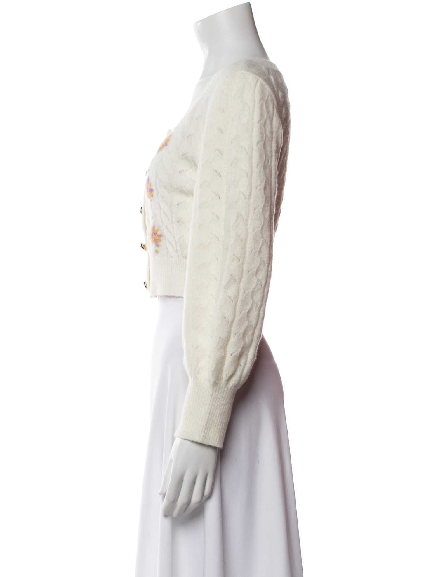 Petite Studio NYC Patterned Scoop Neck Sweater