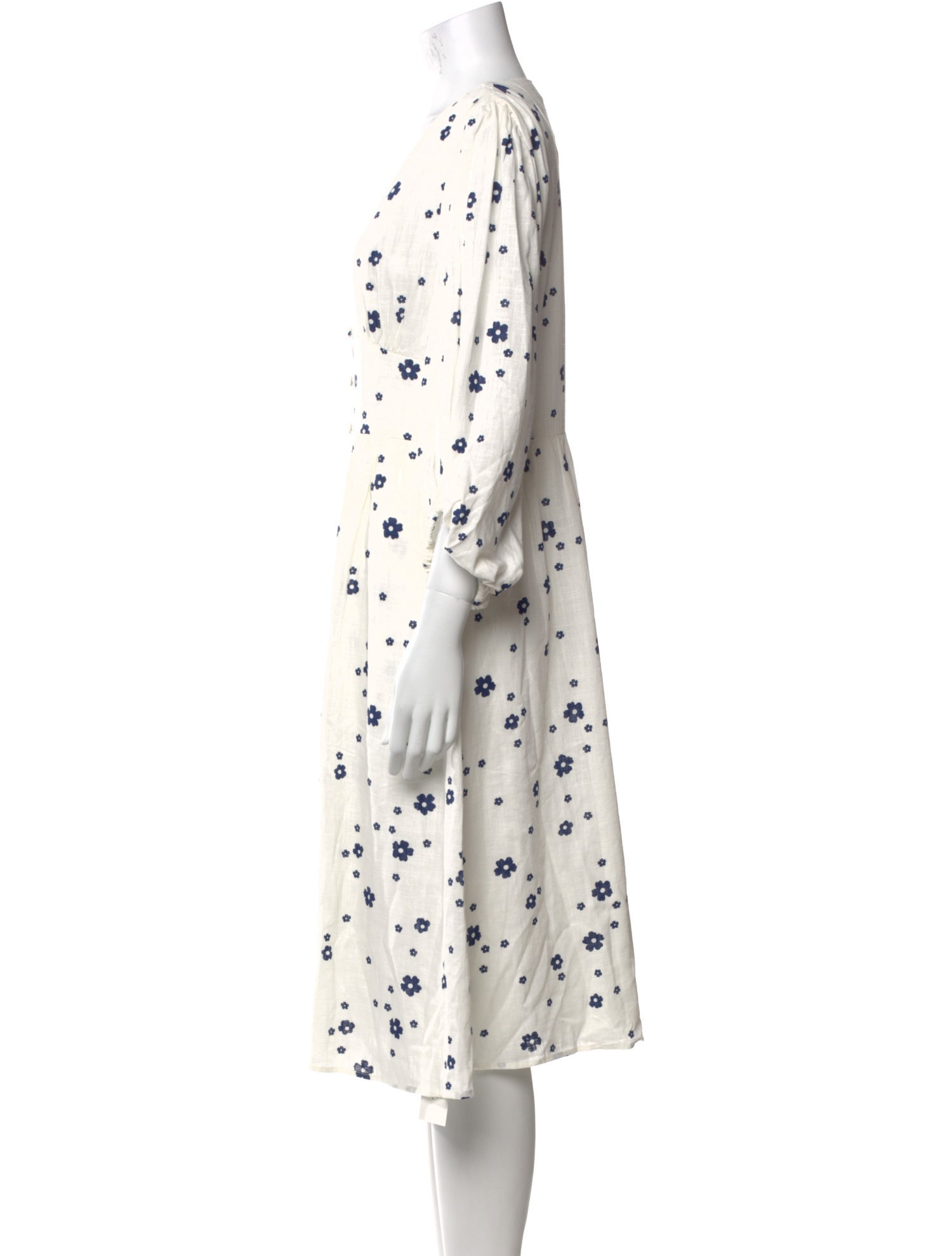 Petite Studio NYC Linen Midi Length Dress