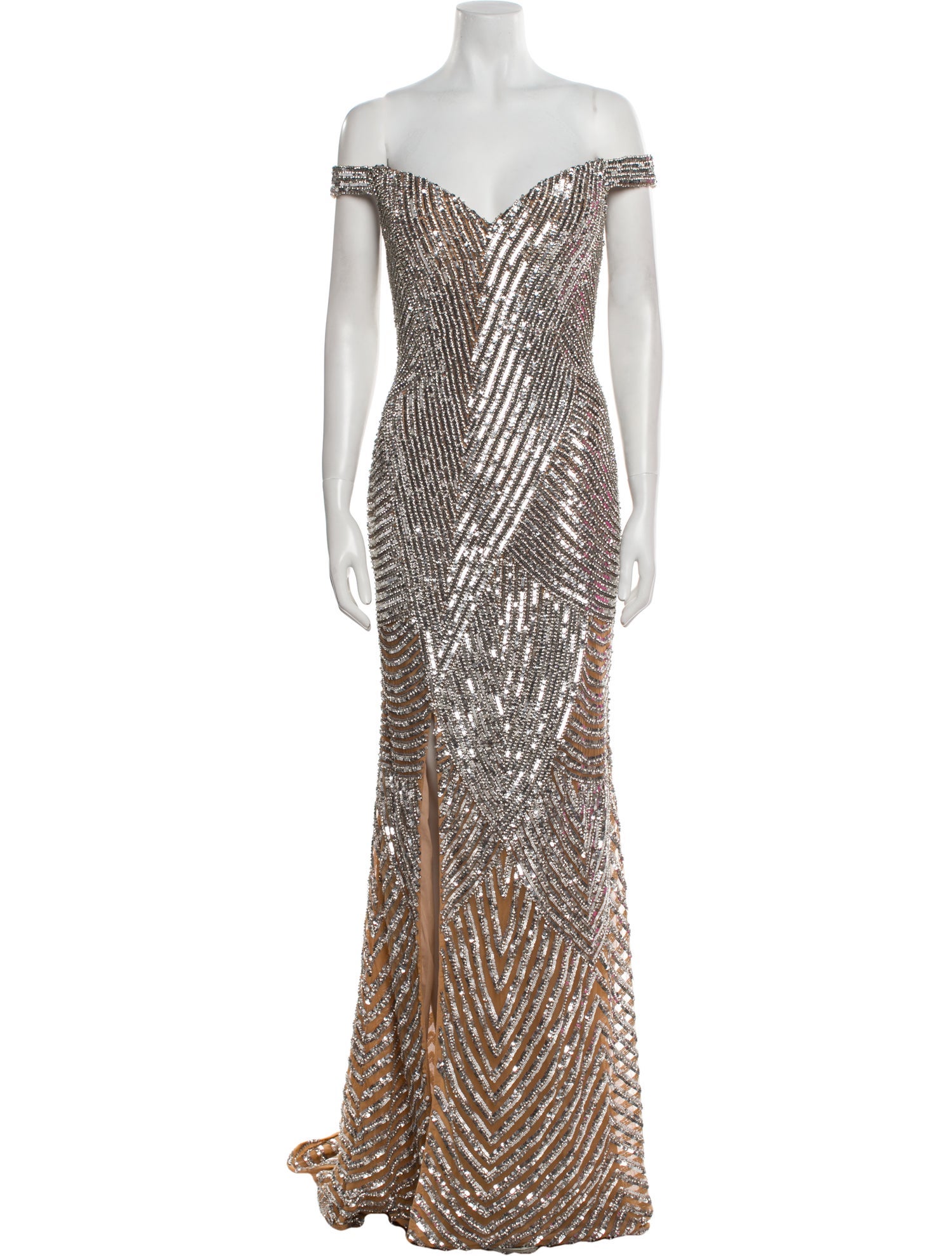 Portia & Scarlett Off-The-Shoulder Long Dress