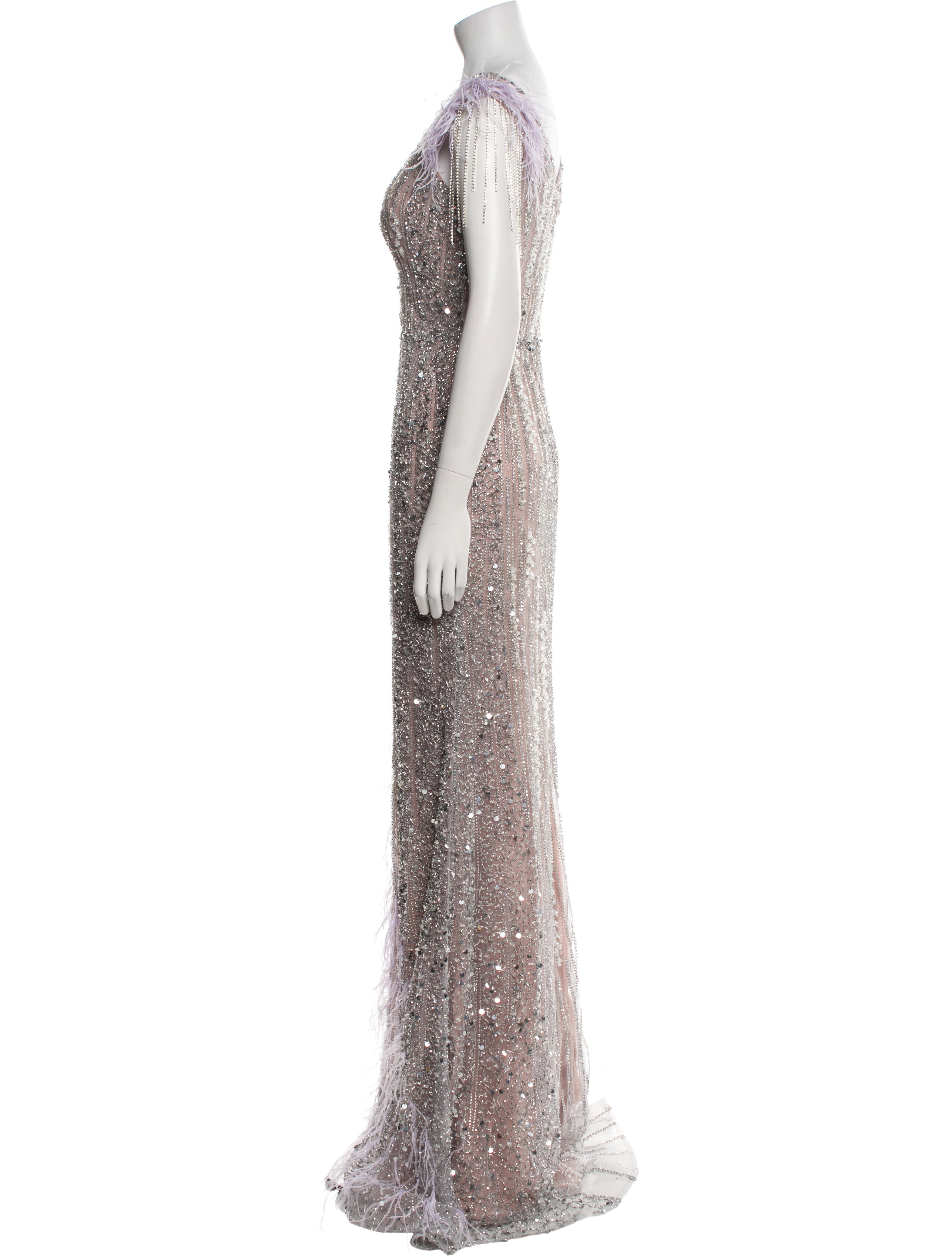 Portia & Scarlett Plunge Neckline Long Dress