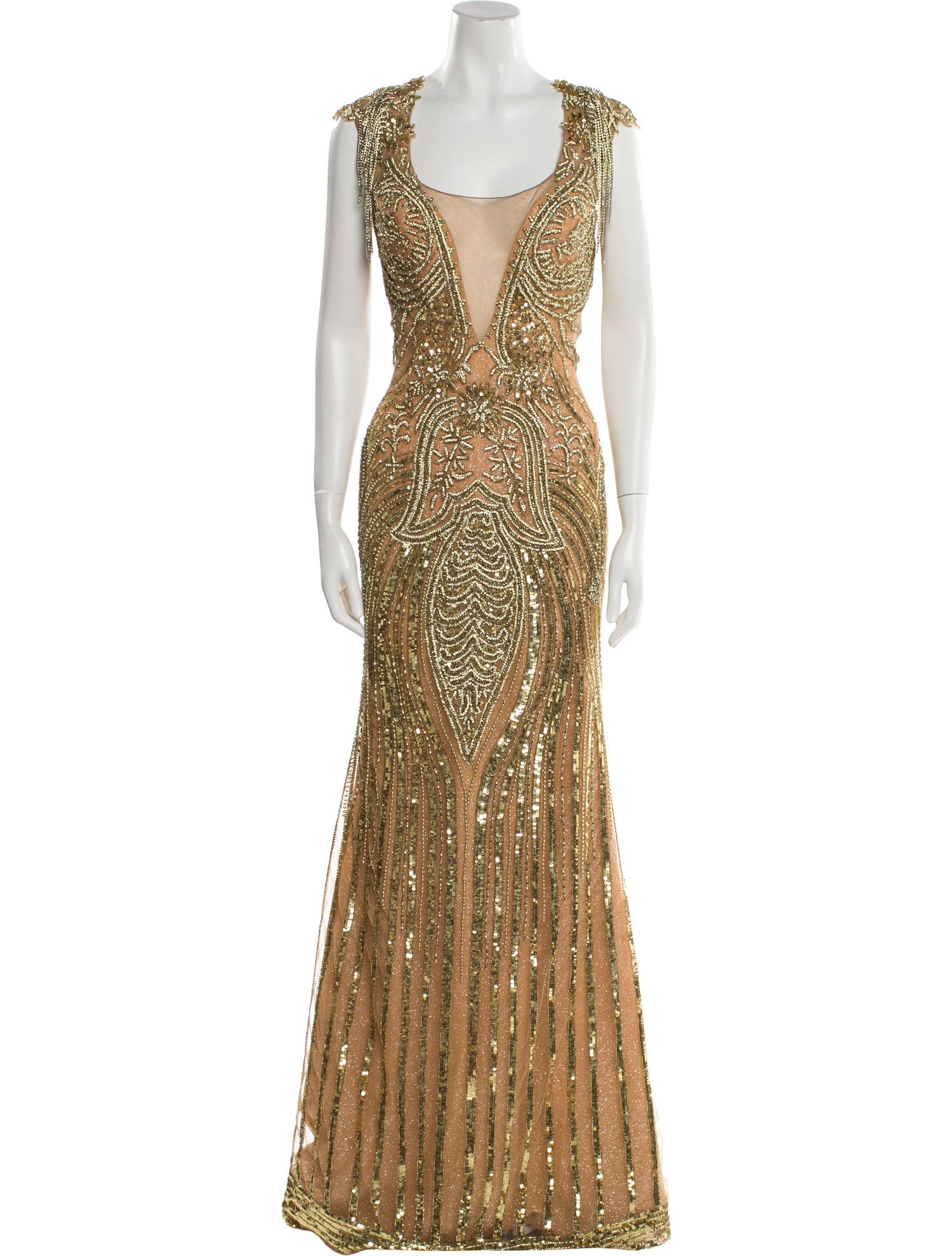 Portia & Scarlett Printed Long Dress w/ Tags