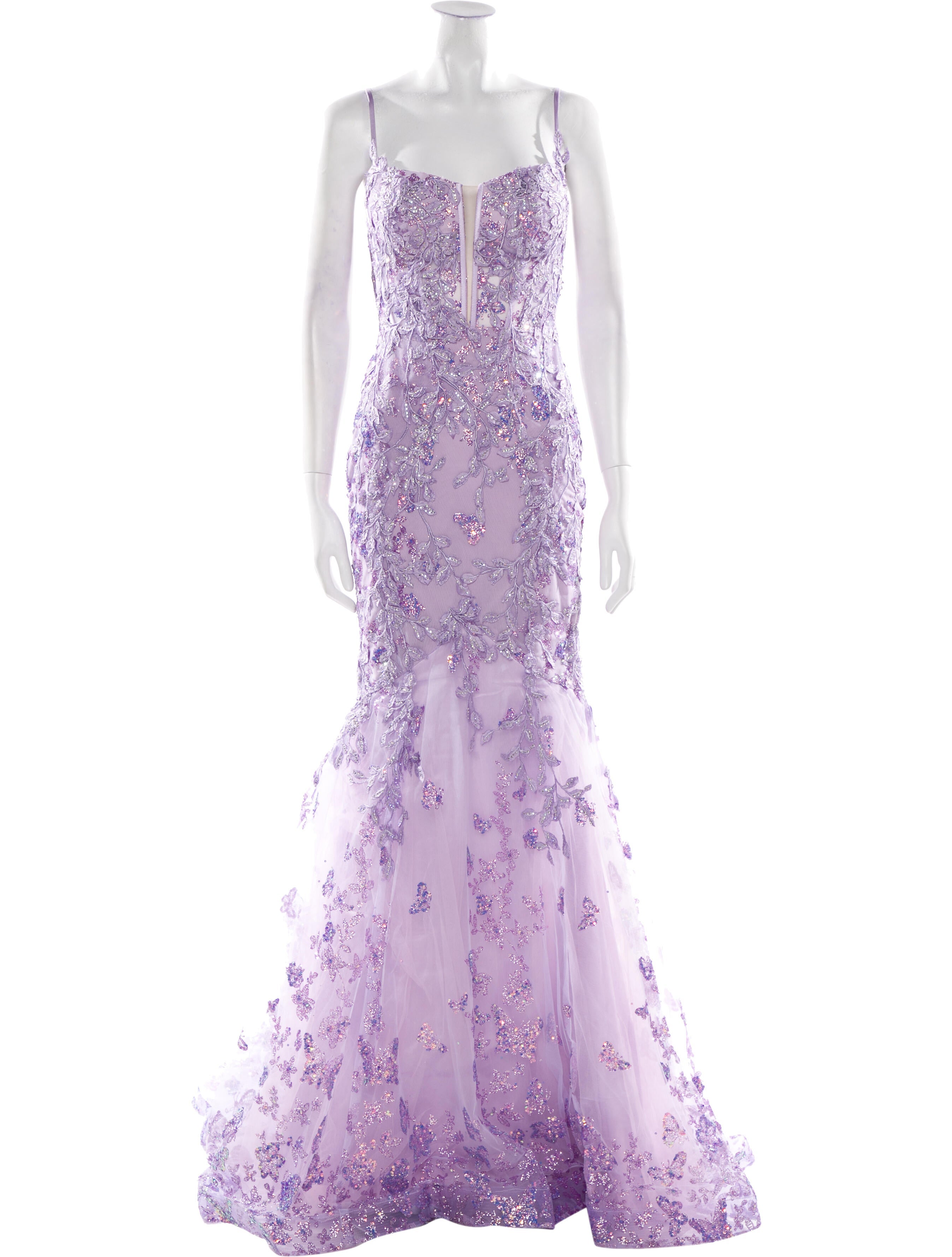 Portia & Scarlett Lace Pattern Long Dress