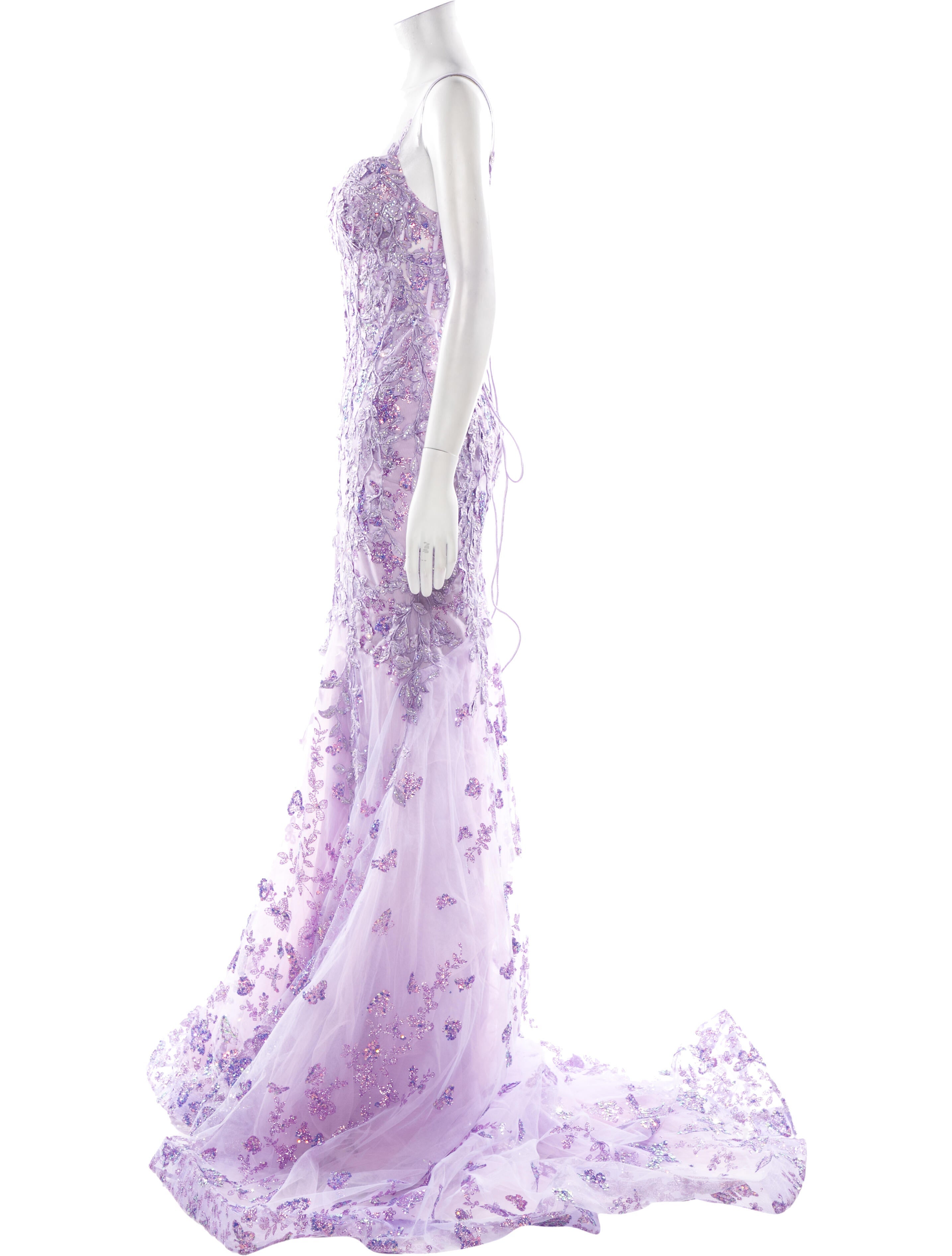 Portia & Scarlett Lace Pattern Long Dress