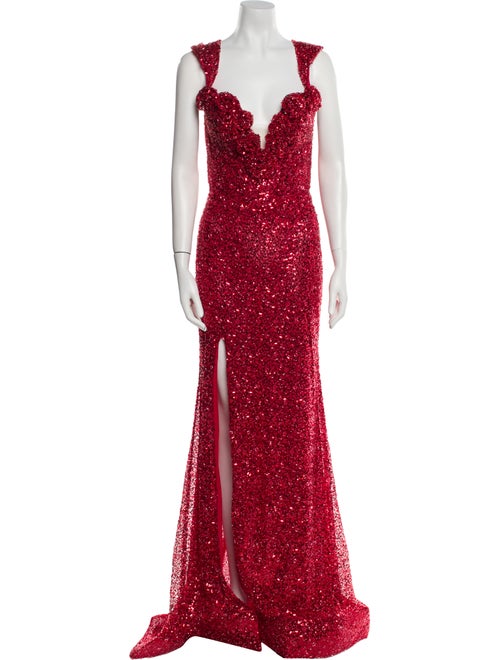 Portia & Scarlett V-Neck Long Dress