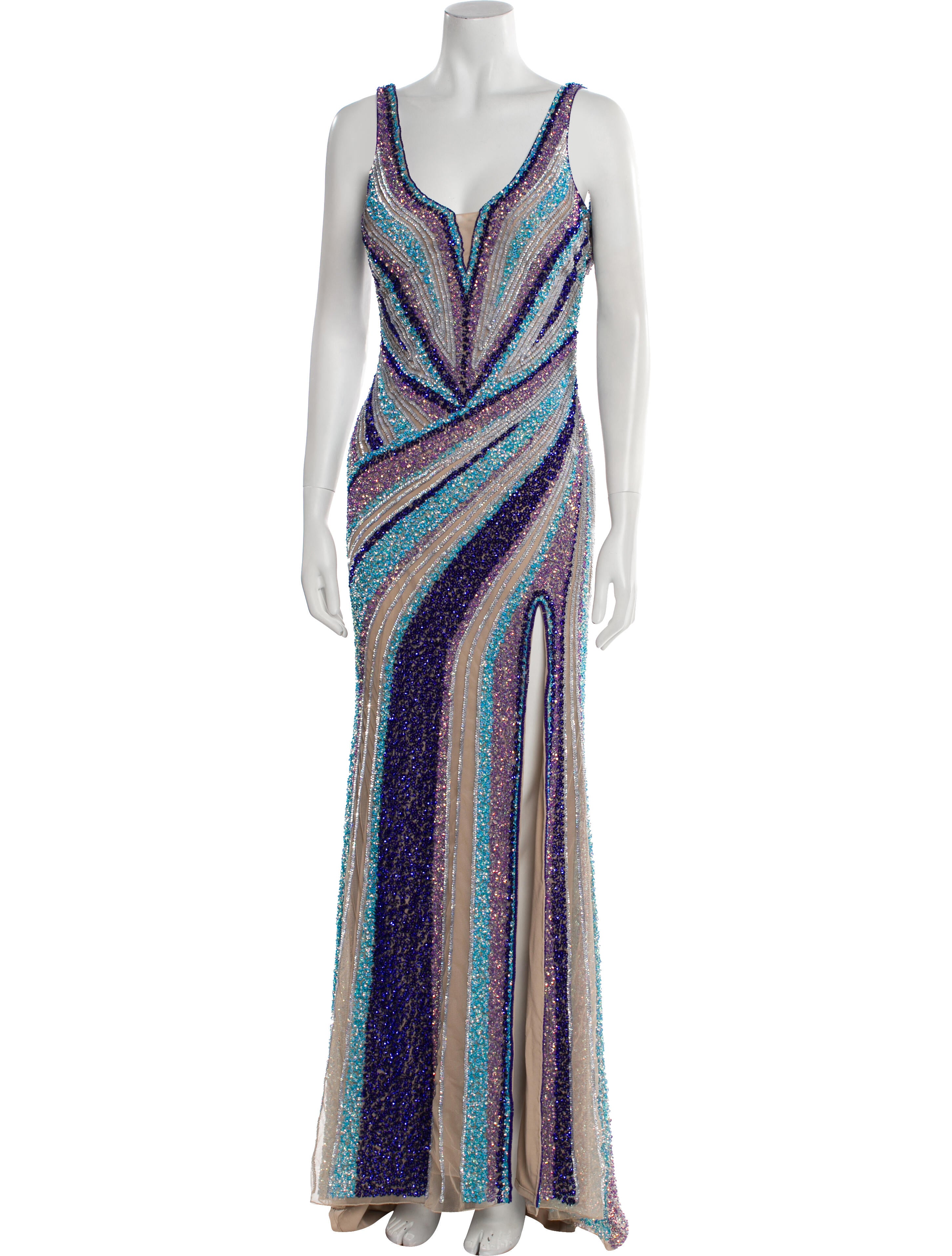 Portia & Scarlett Striped Long Dress w/ Tags