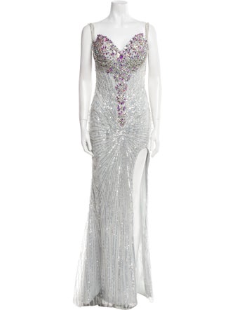 Portia & Scarlett V-Neck Long Dress