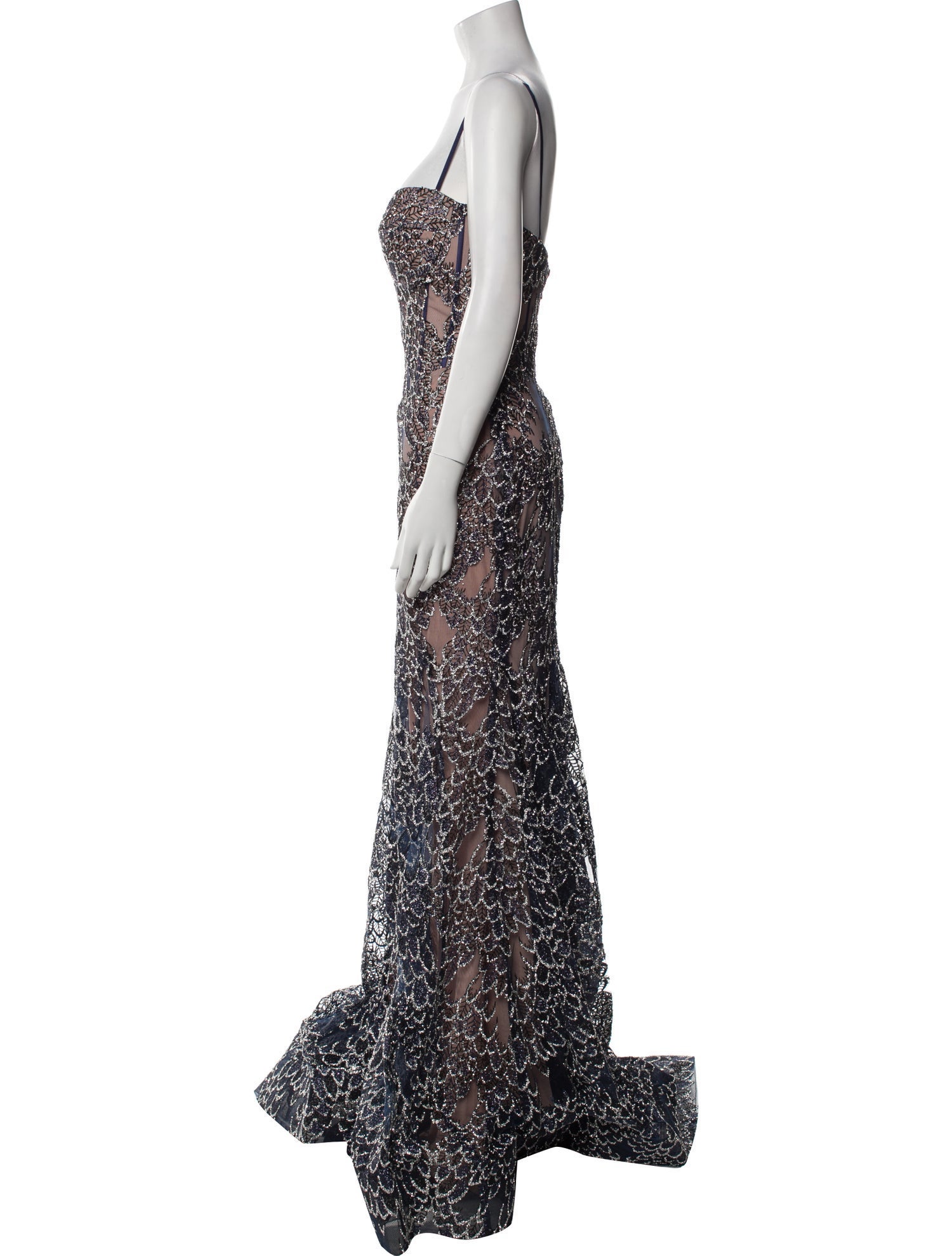 Portia & Scarlett Lace Pattern Long Dress w/ Tags