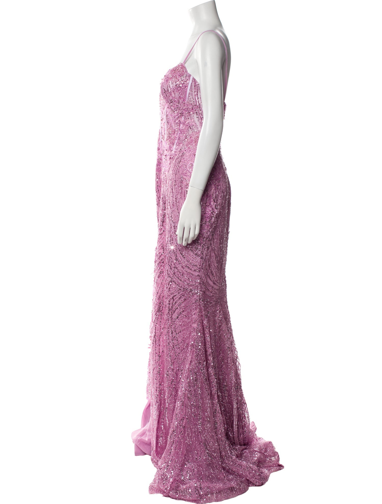 Portia & Scarlett Lace Pattern Long Dress