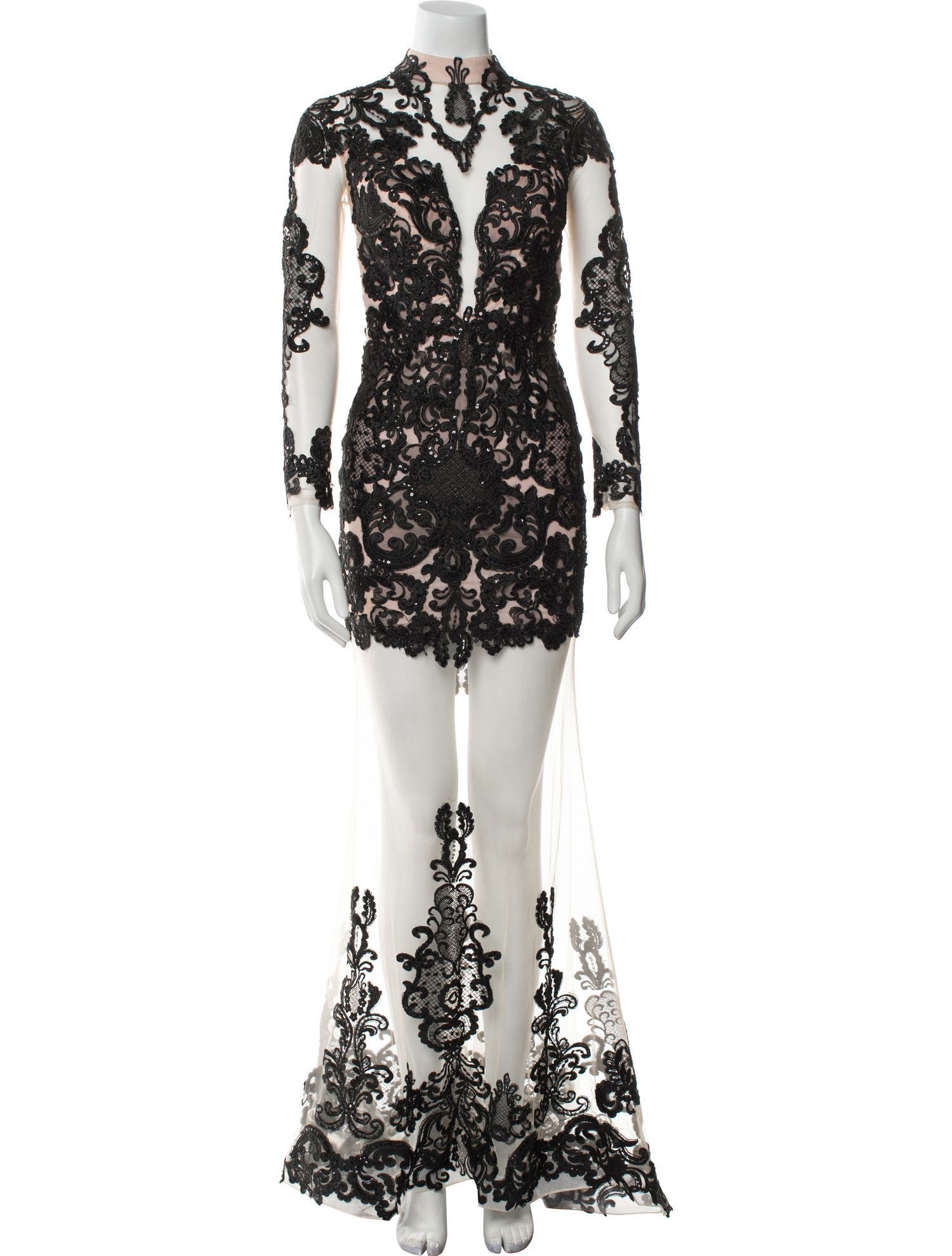 Portia & Scarlett Lace Pattern Long Dress - Black Dresses, Clothing - WPSOL21741 | The RealReal Portia & Scarlett Lace Pattern Long Dress - Black Dresses, Clothing - WPSOL21741 | The RealReal
