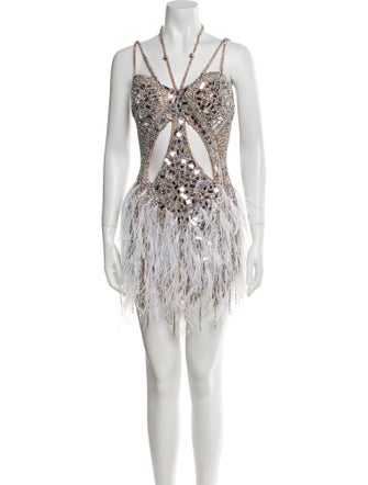 Portia & Scarlett Lace Pattern Mini Dress