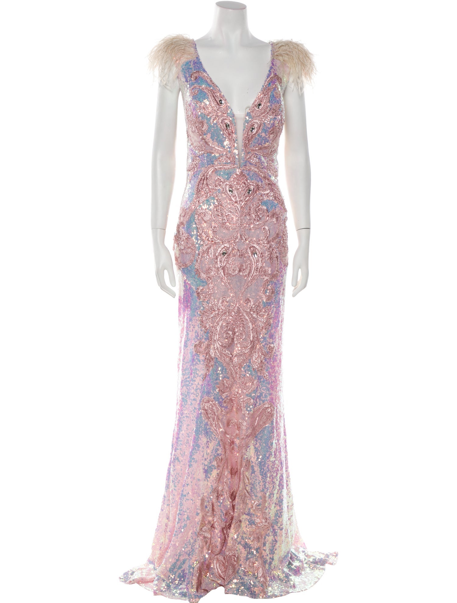 Portia & Scarlett Patterned Long Dress w/ Tags