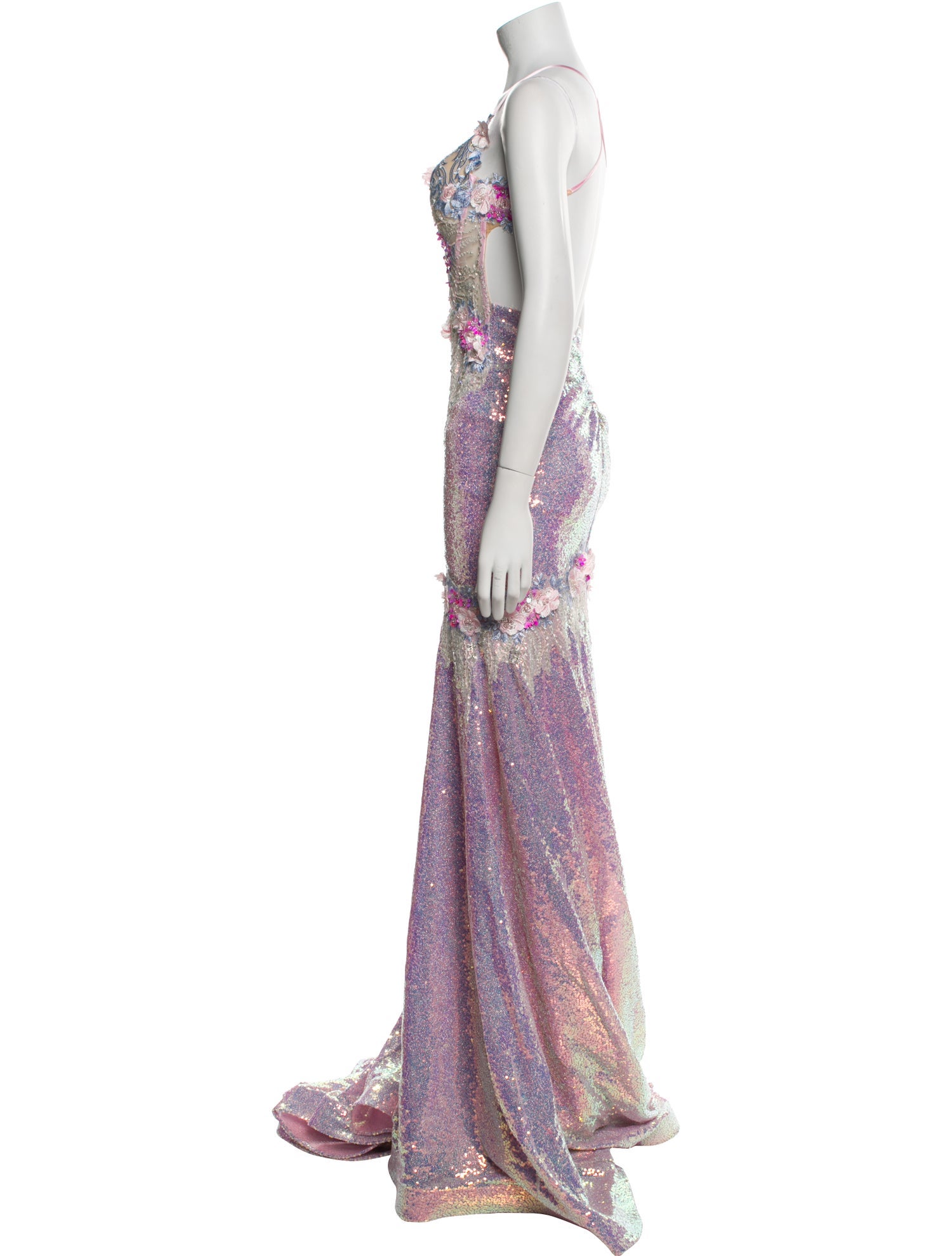 Portia & Scarlett Lace Pattern Long Dress