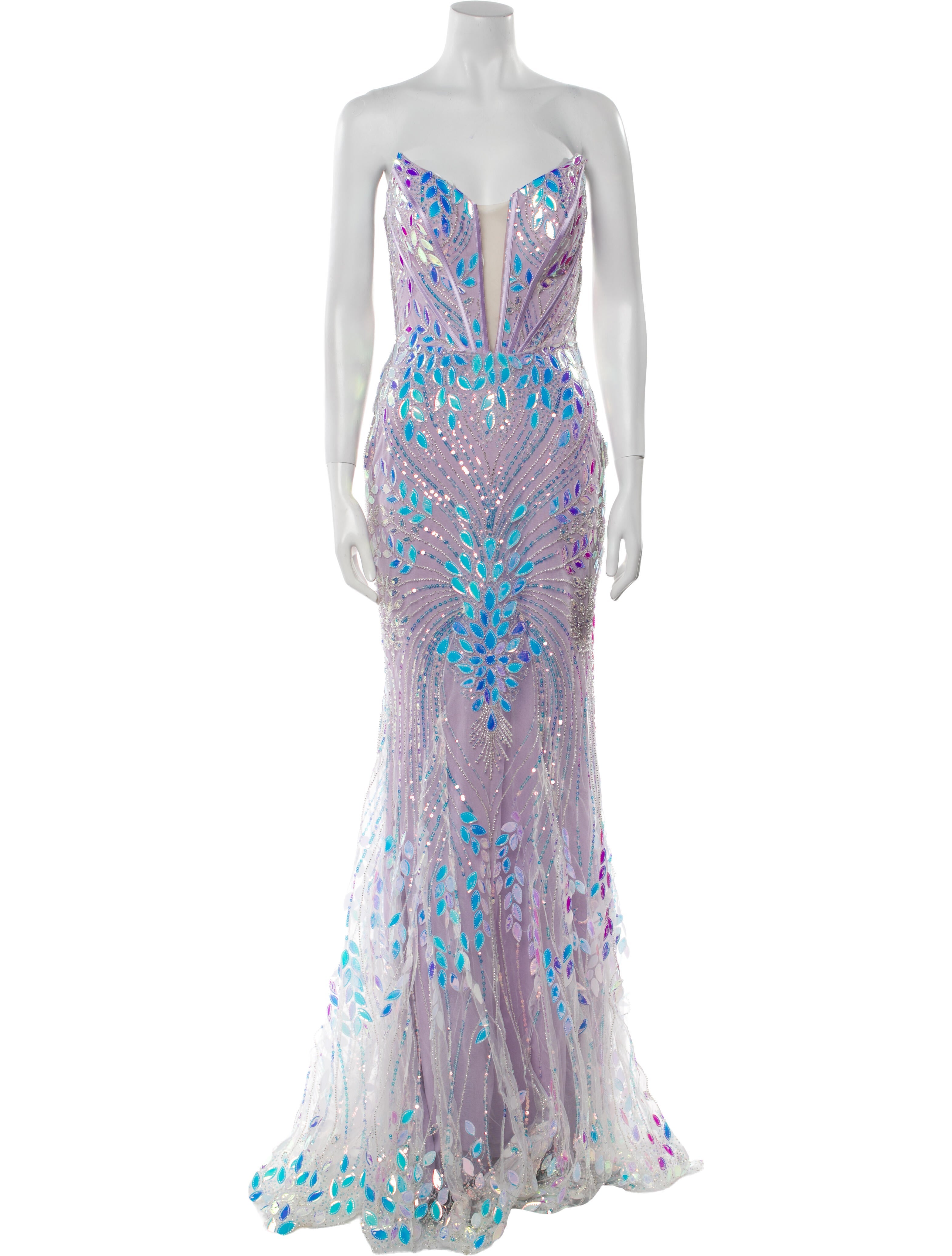 Portia & Scarlett Lace Pattern Long Dress w/ Tags