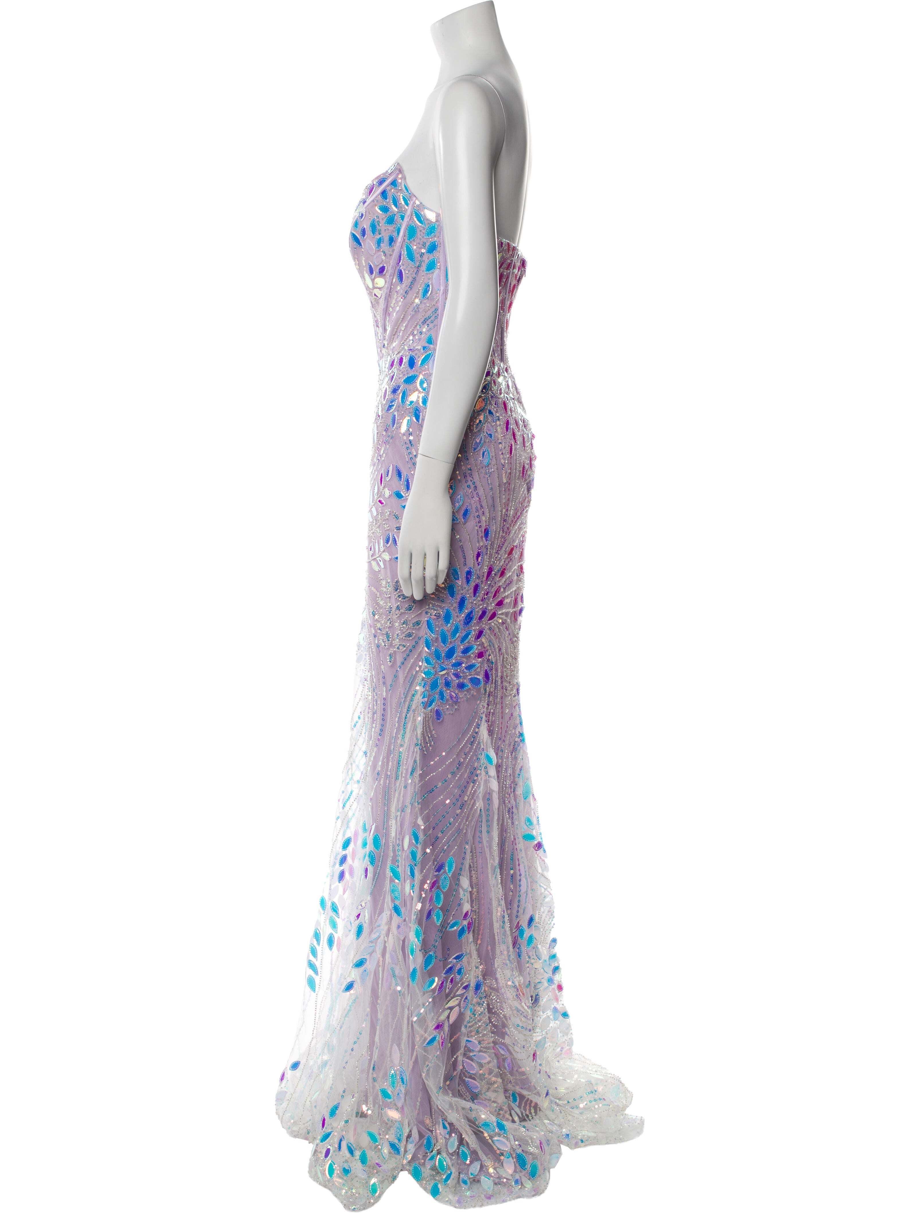 Portia & Scarlett Lace Pattern Long Dress w/ Tags