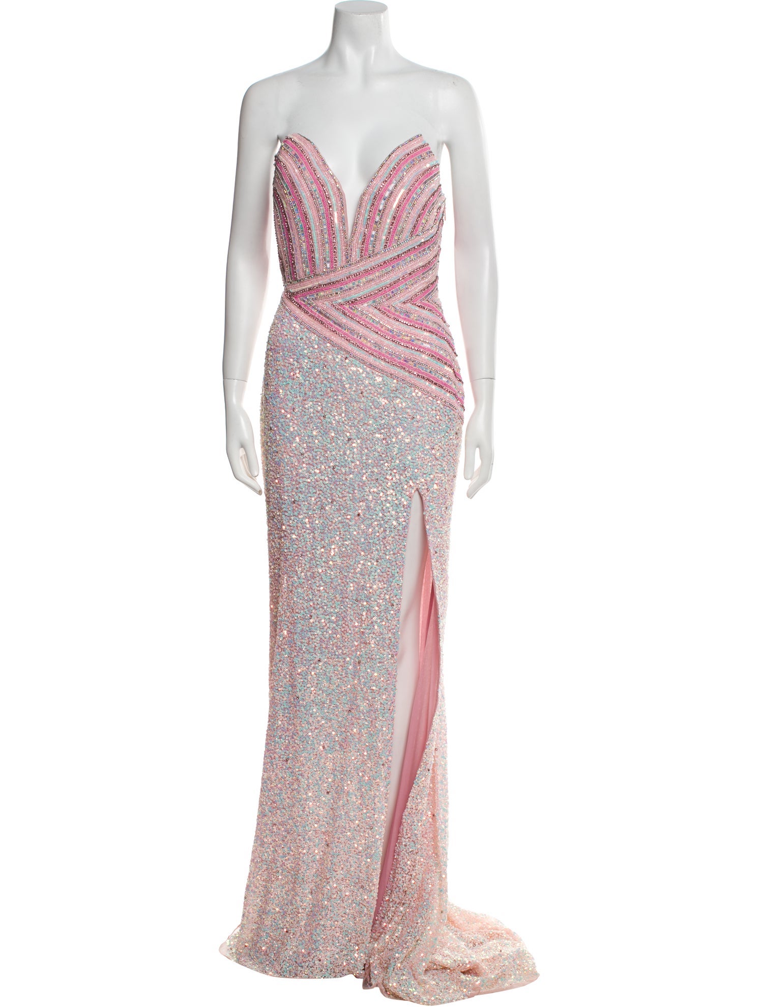 Portia & Scarlett Striped Long Dress