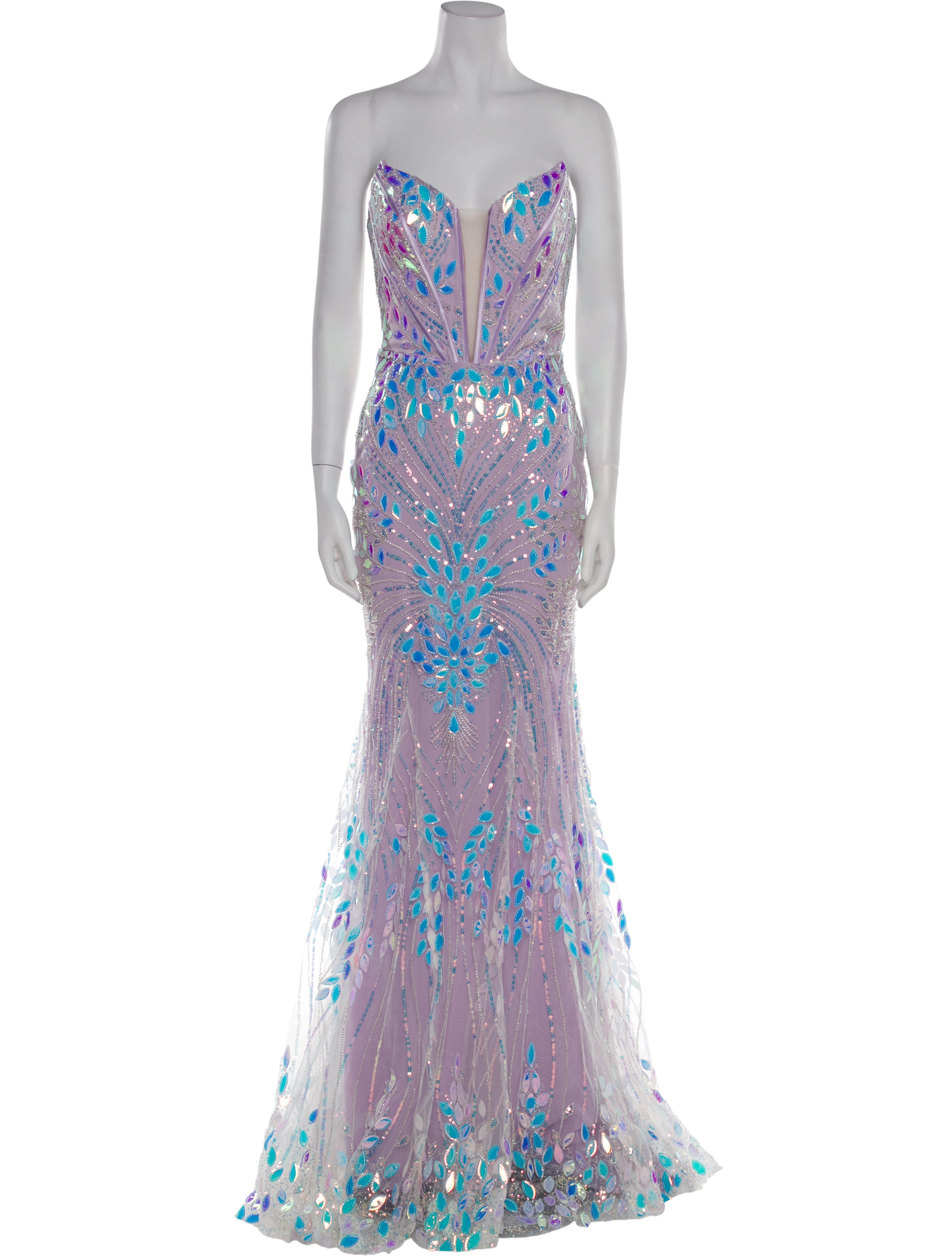 Portia & Scarlett Patterned Long Dress w/ Tags