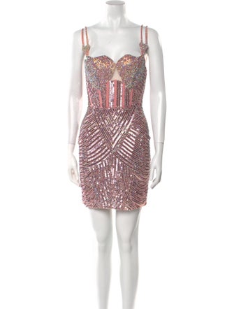 Portia & Scarlett Patterned Mini Dress