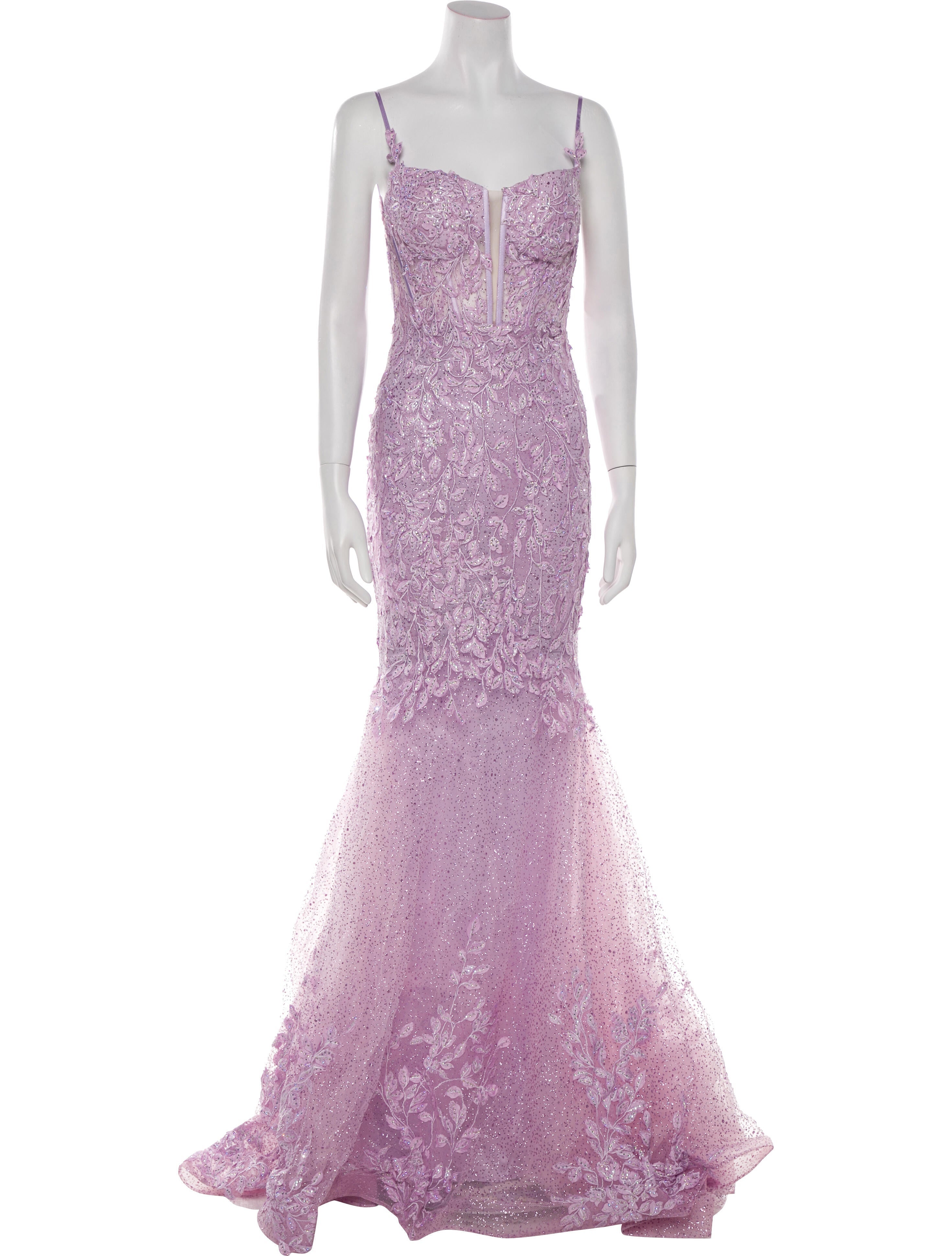 Portia & Scarlett Lace Pattern Long Dress