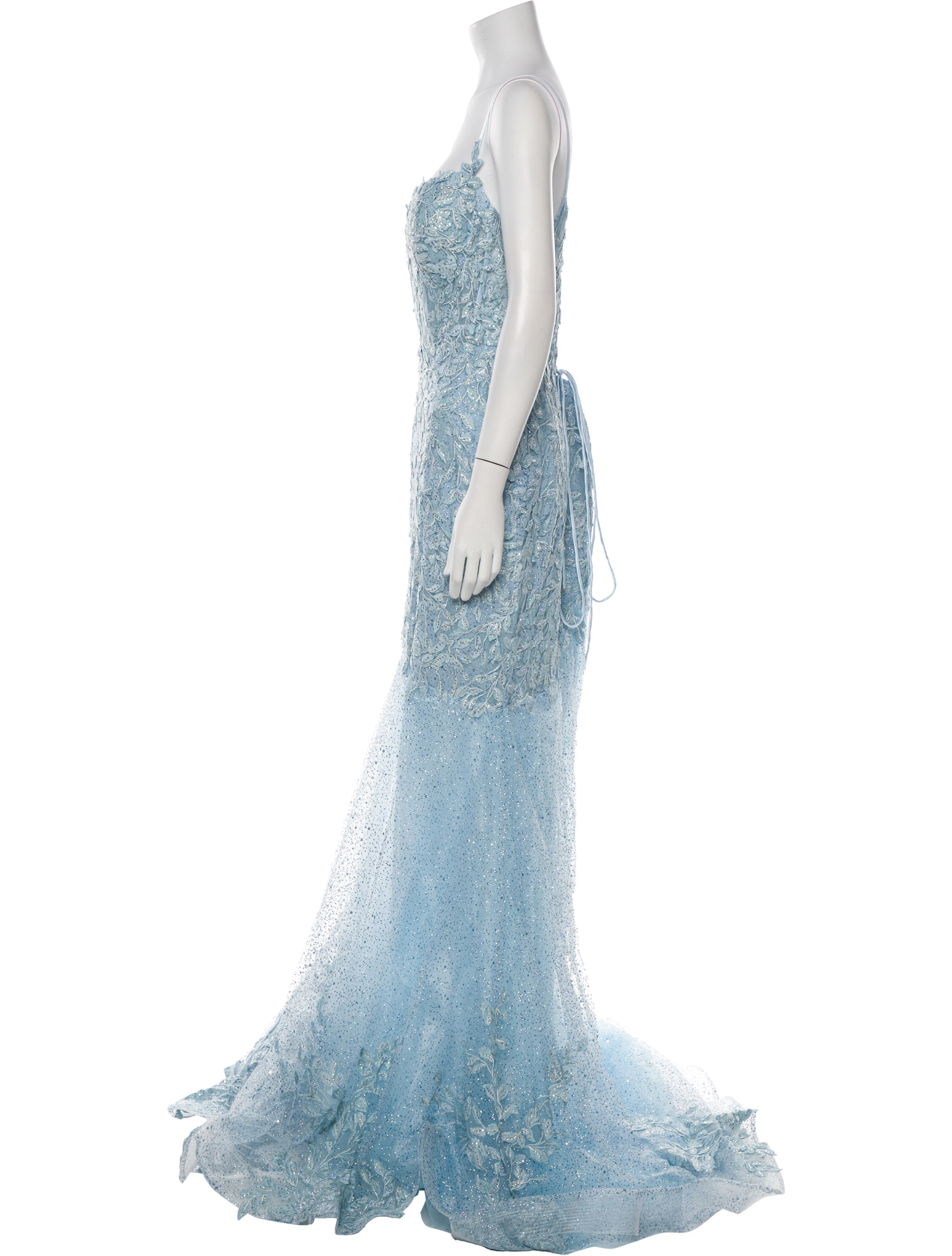 Portia & Scarlett Lace Pattern Long Dress