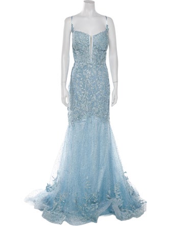 Portia & Scarlett Square Neckline Long Dress