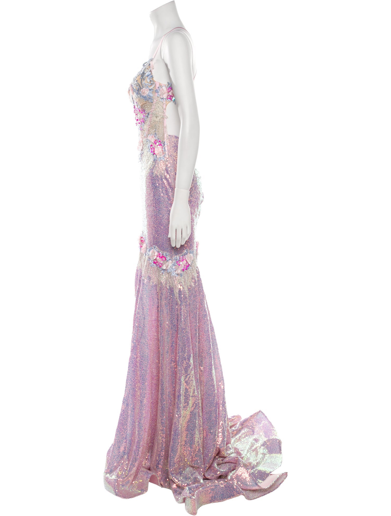 Portia & Scarlett Floral Print Long Dress w/ Tags