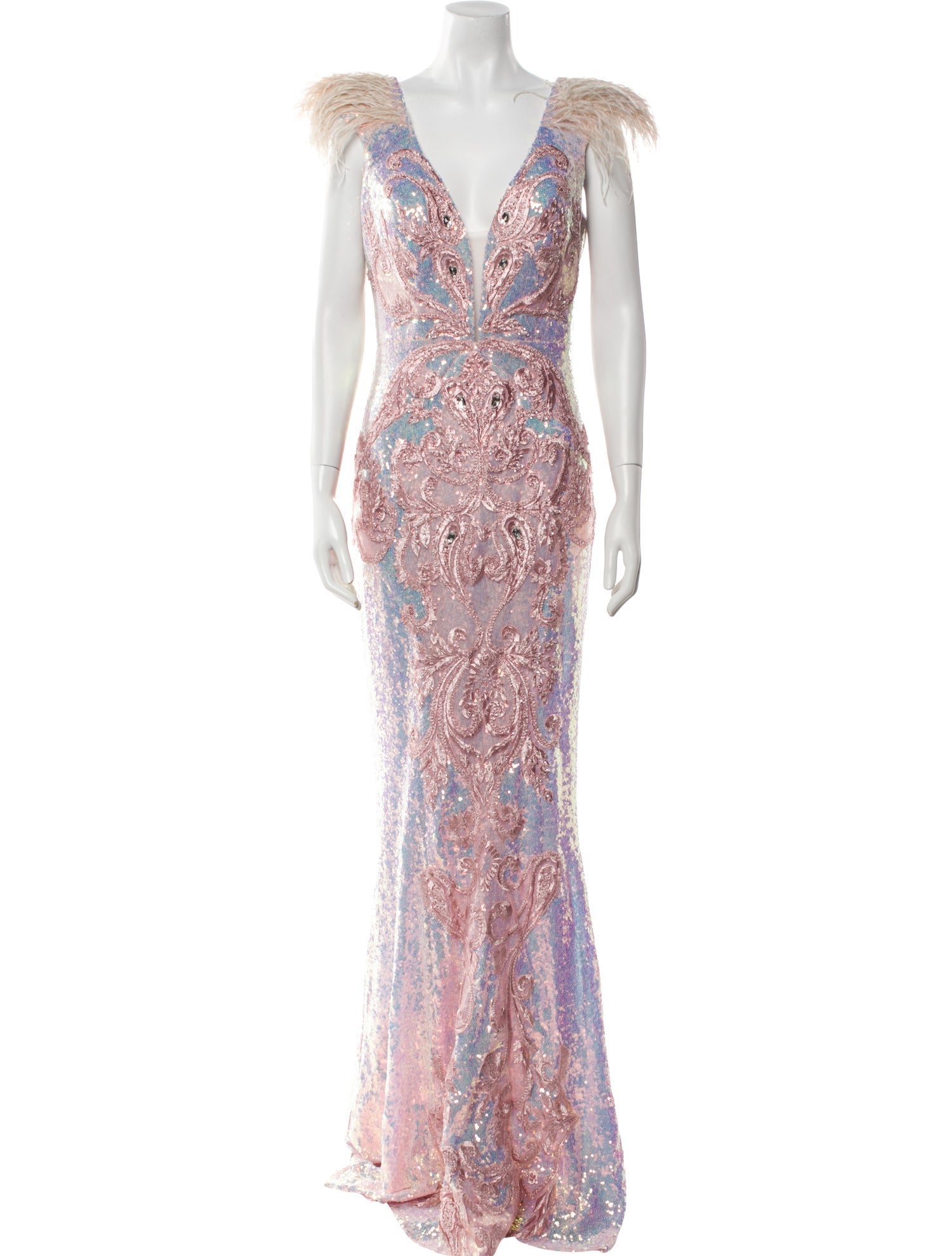 Portia & Scarlett Lace Pattern Long Dress w/ Tags