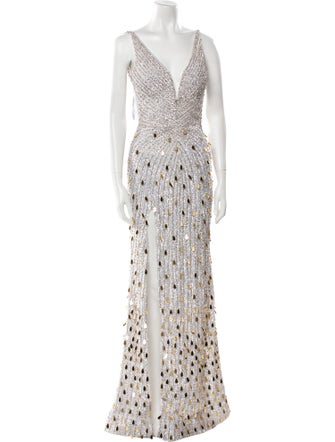 Portia & Scarlett Lace Pattern Long Dress