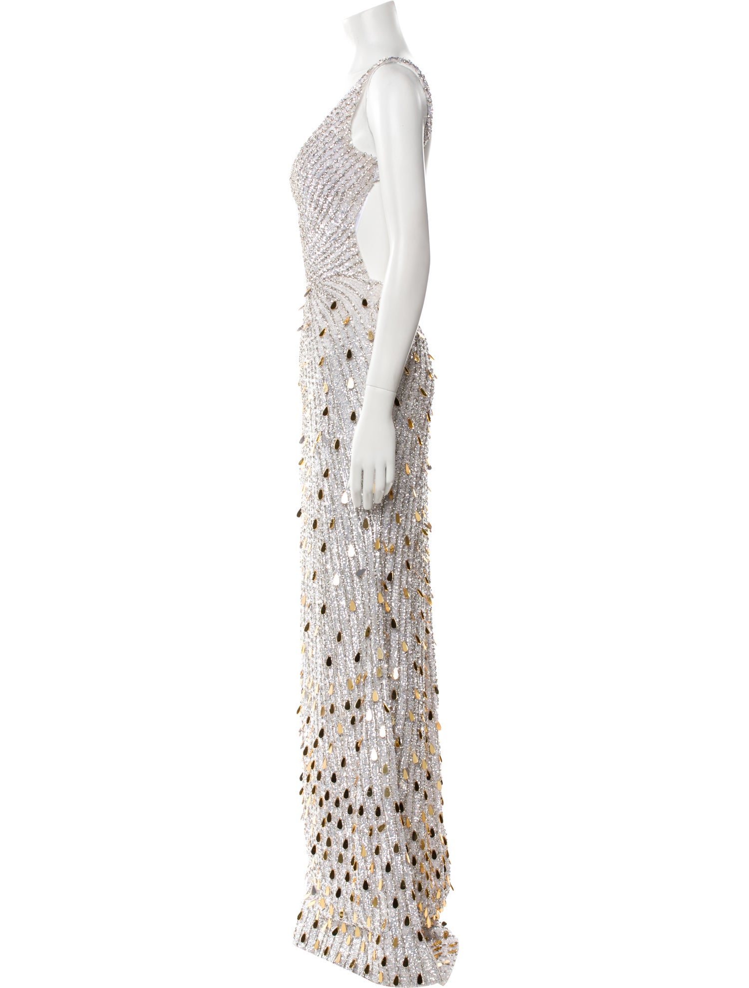 Portia & Scarlett Lace Pattern Long Dress