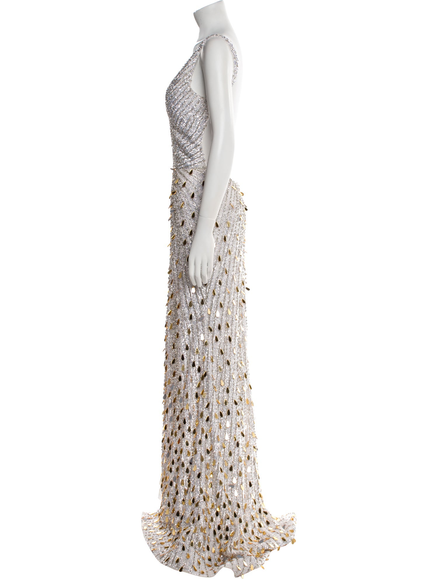 Portia & Scarlett Lace Pattern Long Dress