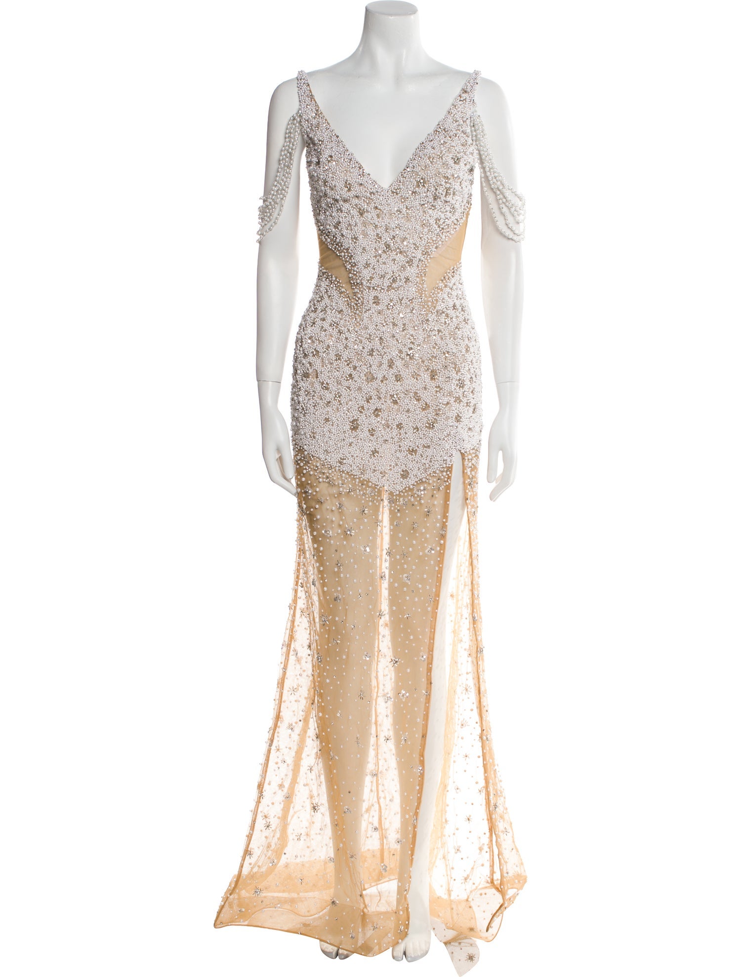 Portia & Scarlett Lace Pattern Long Dress