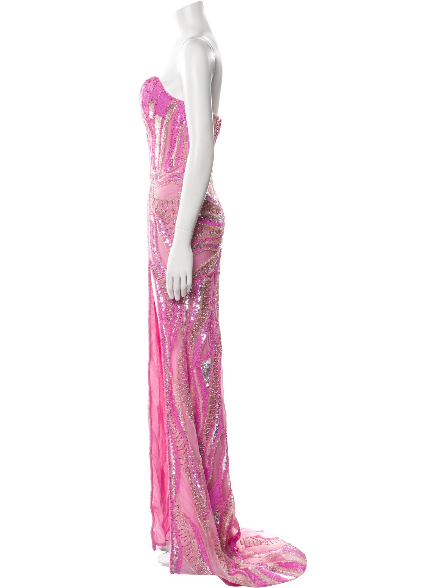 Portia & Scarlett Lace Pattern Long Dress