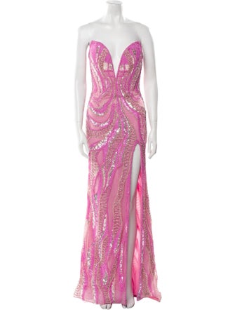 Portia & Scarlett Patterned Long Dress