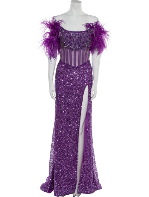 Portia & Scarlett Lace Pattern Long Dress