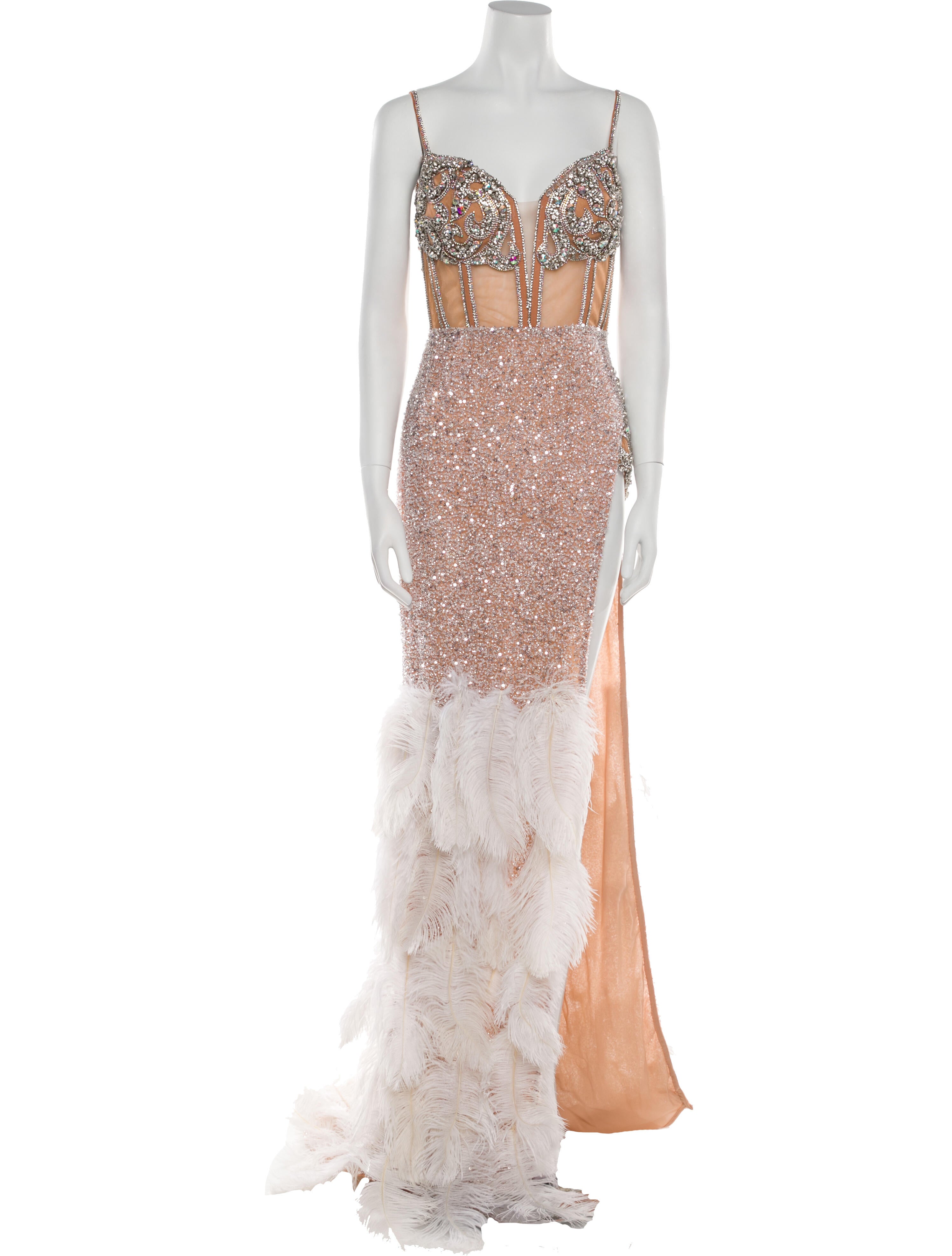 Portia & Scarlett Lace Pattern Long Dress