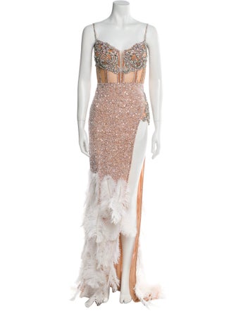 Portia & Scarlett Lace Pattern Long Dress