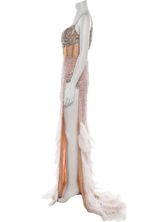 Portia & Scarlett Lace Pattern Long Dress