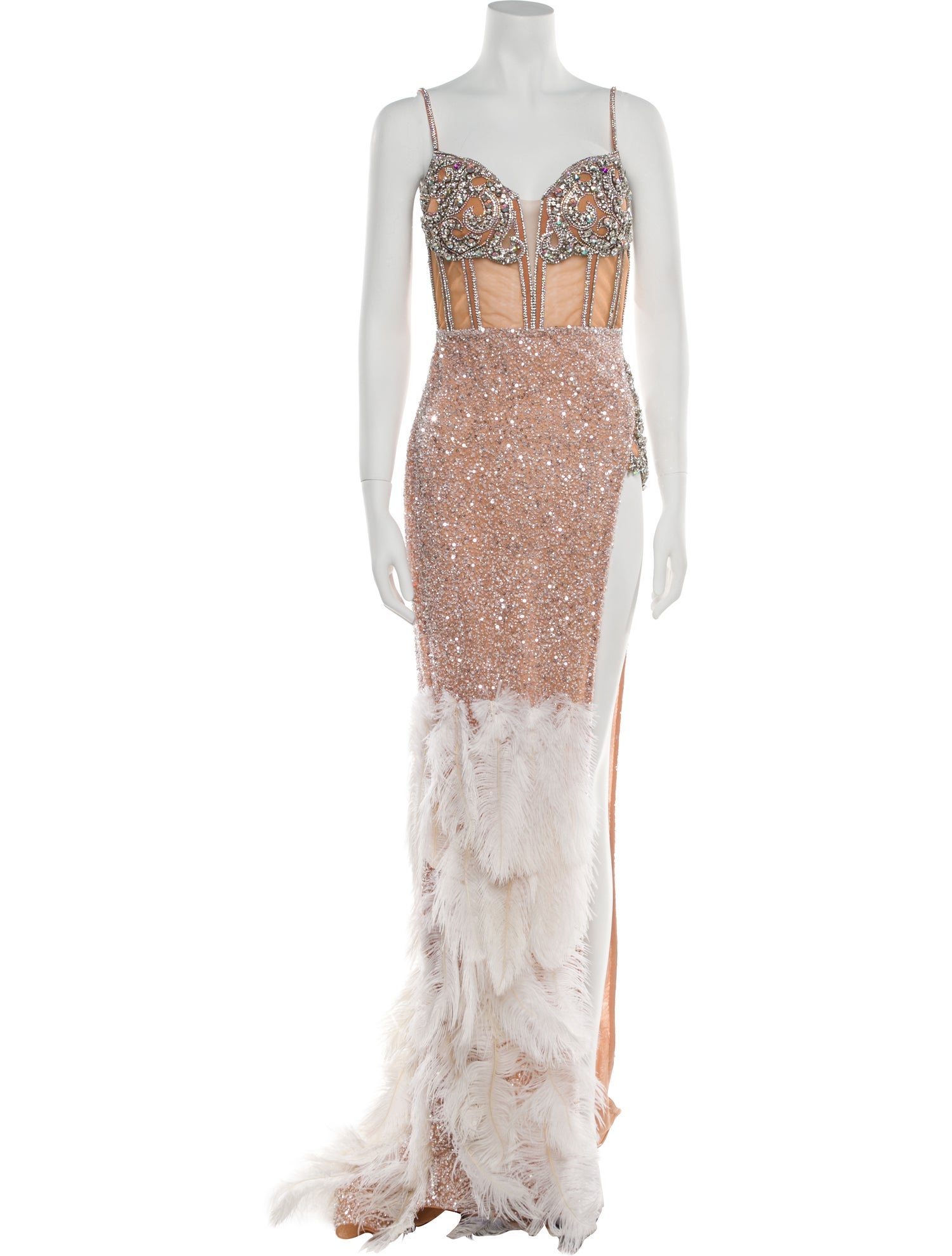 Portia & Scarlett Lace Pattern Long Dress