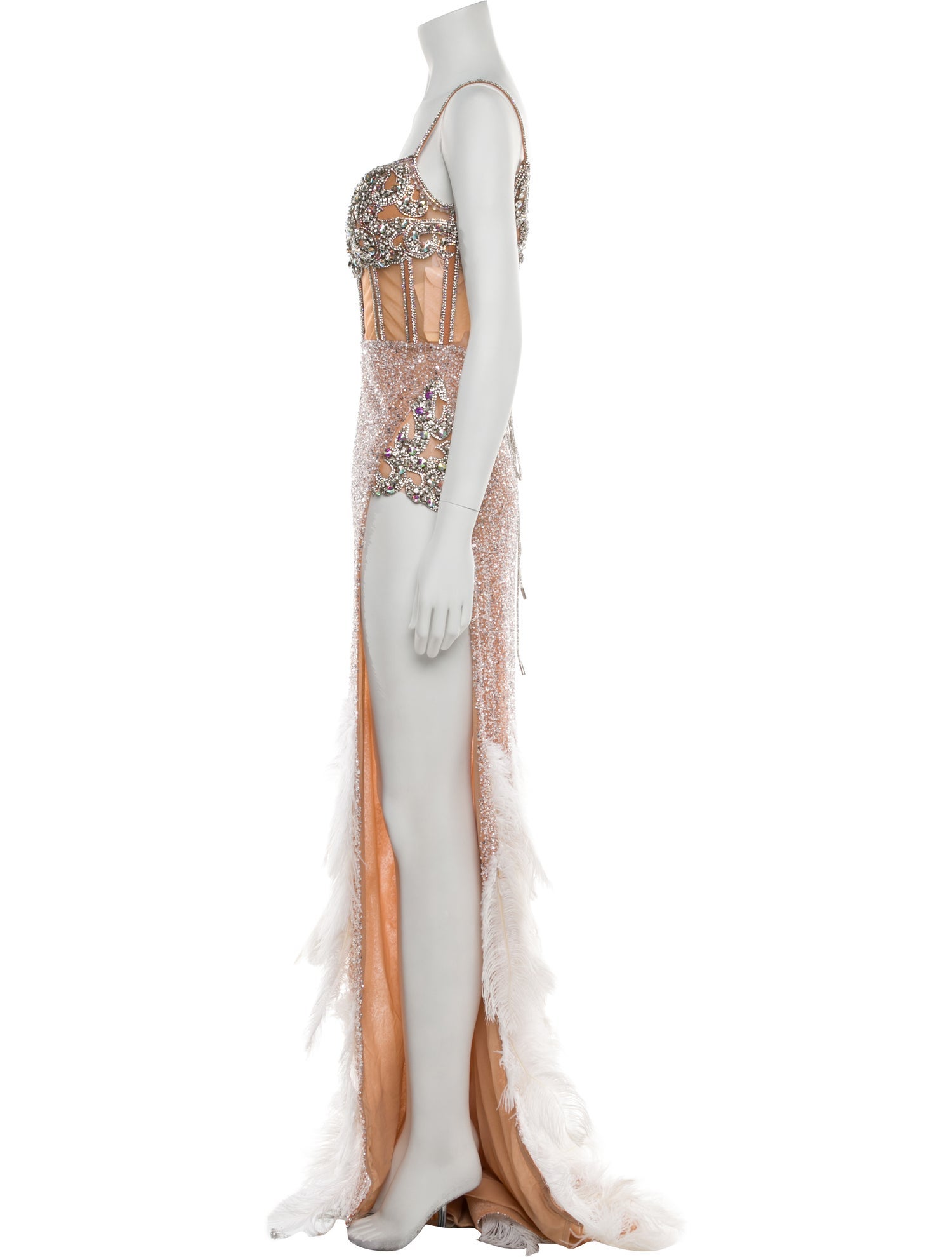 Portia & Scarlett Lace Pattern Long Dress