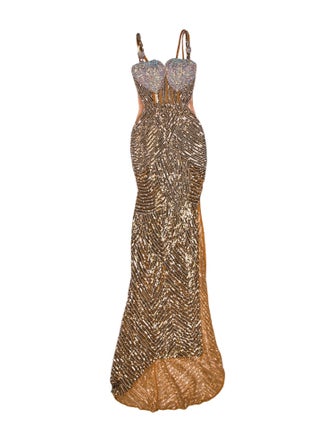 Portia & Scarlett Tie-Dye Print Long Dress