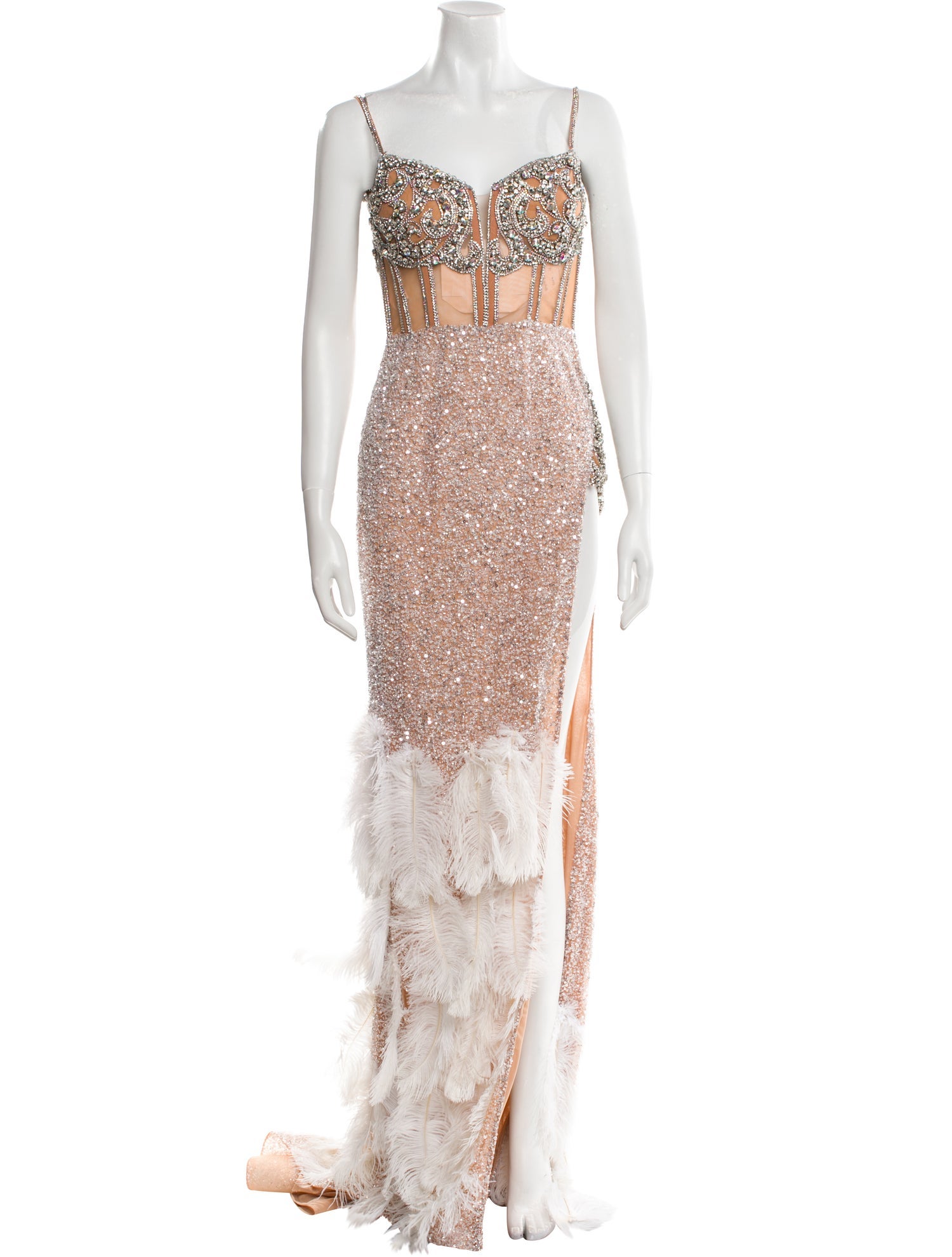 Portia & Scarlett Lace Pattern Long Dress w/ Tags