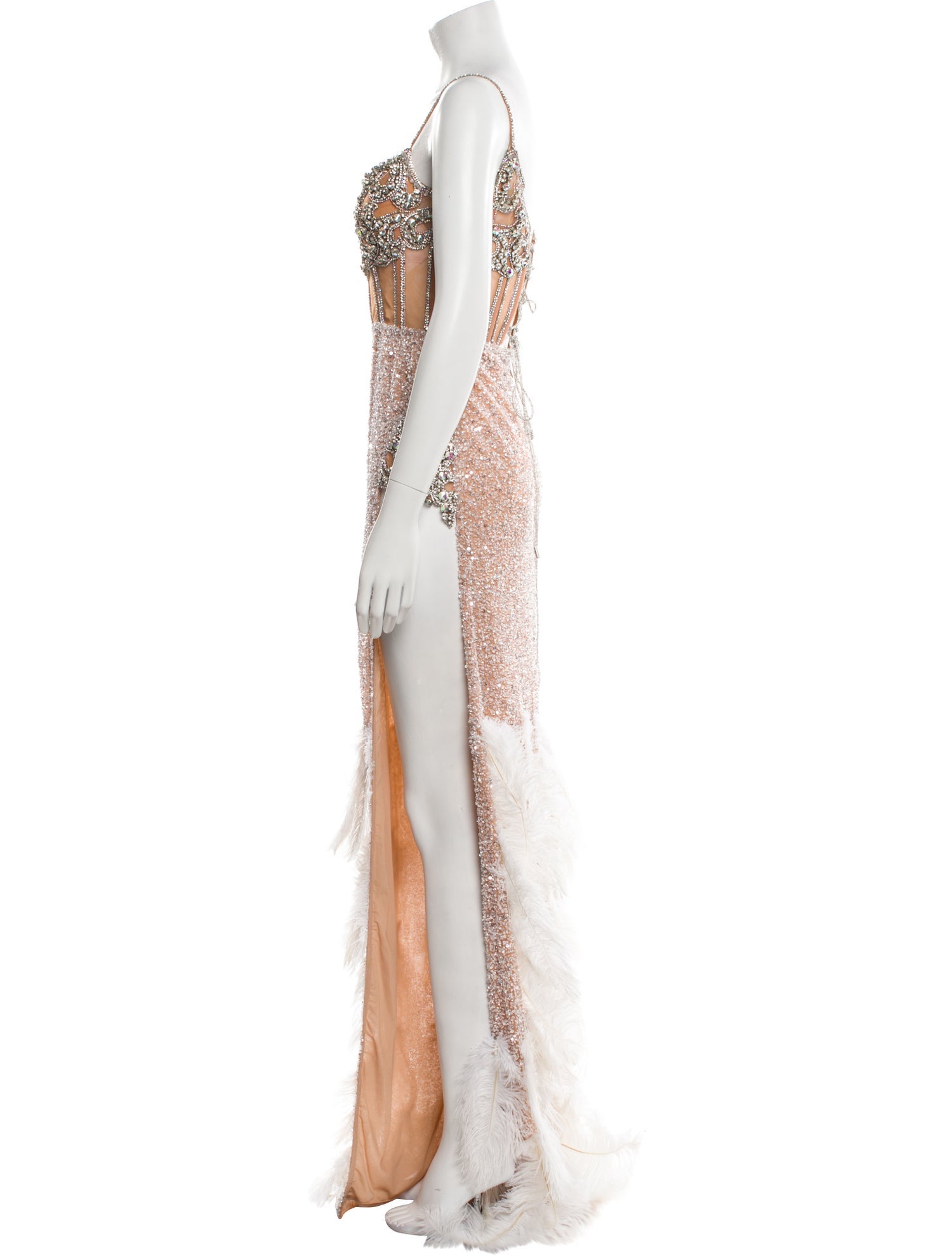 Portia & Scarlett Lace Pattern Long Dress w/ Tags