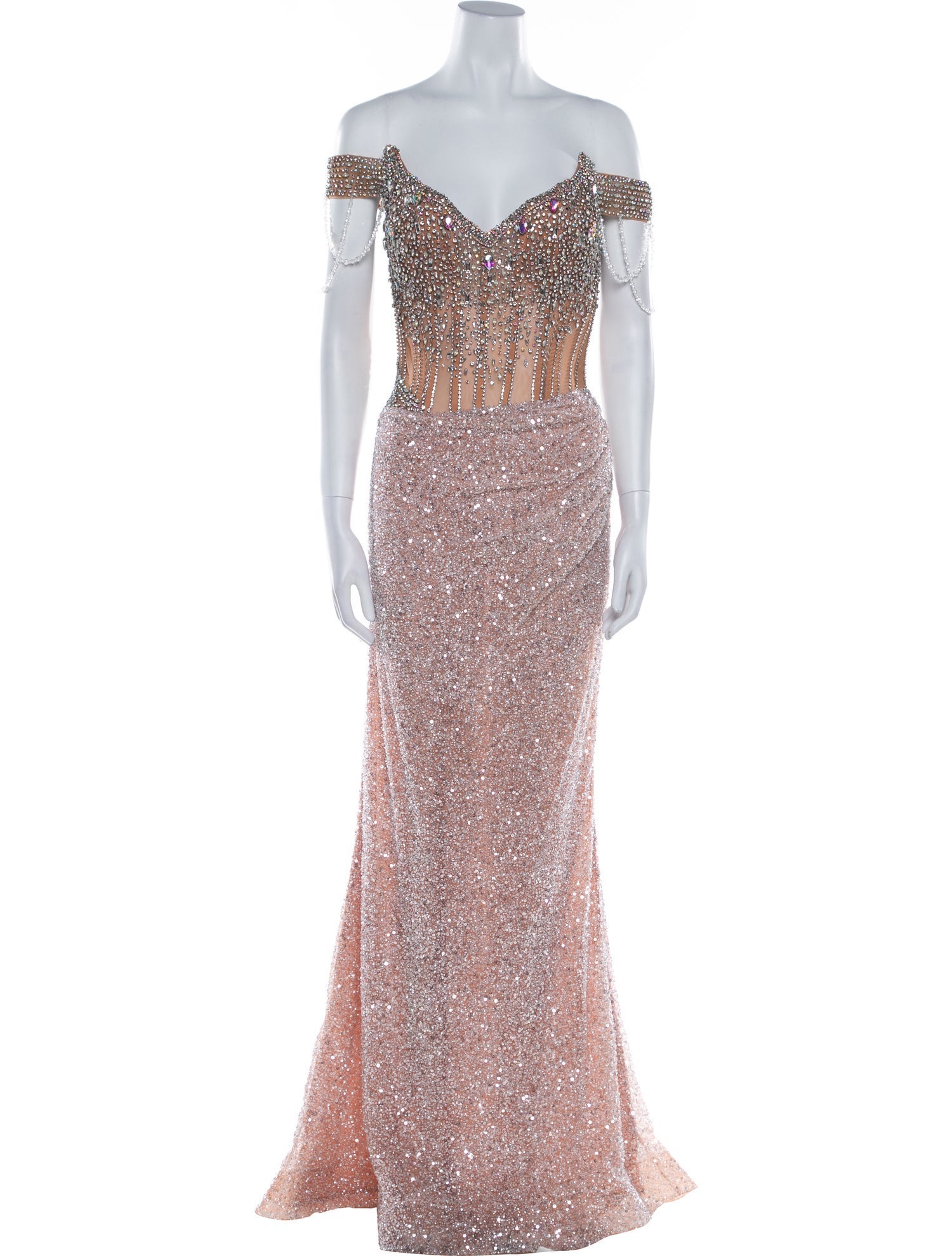 Portia & Scarlett Off-The-Shoulder Long Dress w/ Tags