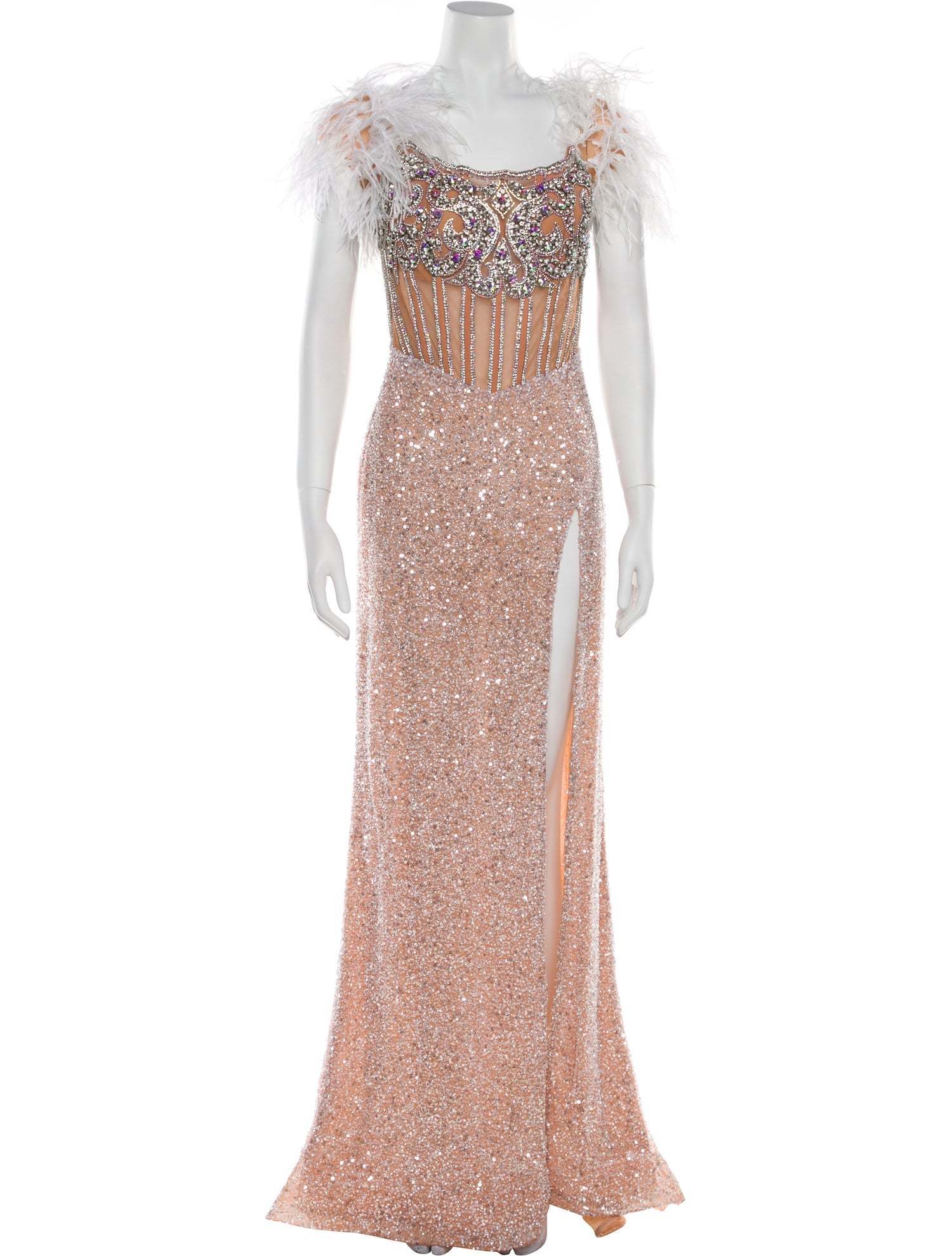 Portia & Scarlett Square Neckline Long Dress