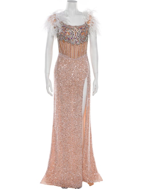 Portia & Scarlett Square Neckline Long Dress