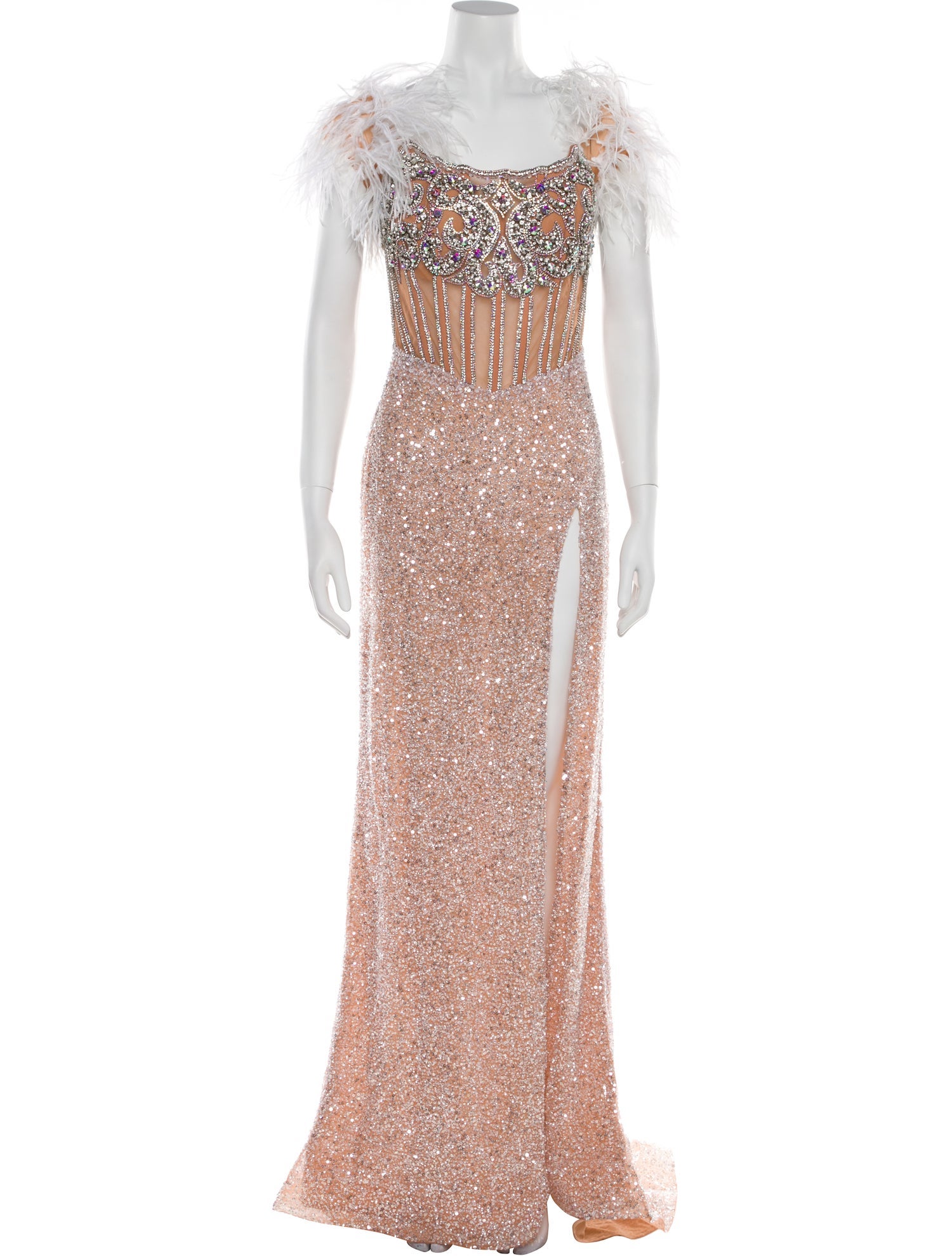 Portia & Scarlett Square Neckline Long Dress