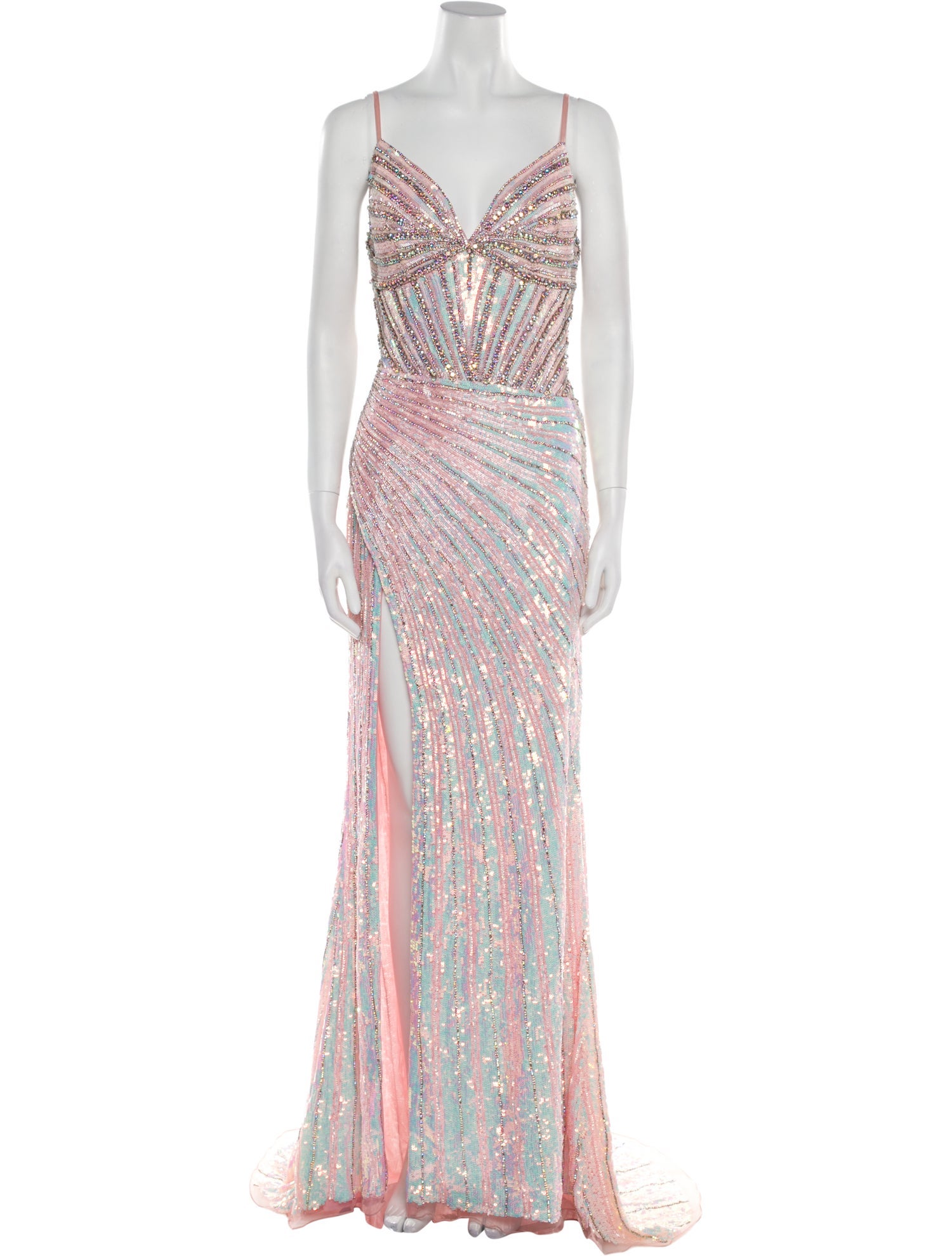 Portia & Scarlett Striped Long Dress w/ Tags